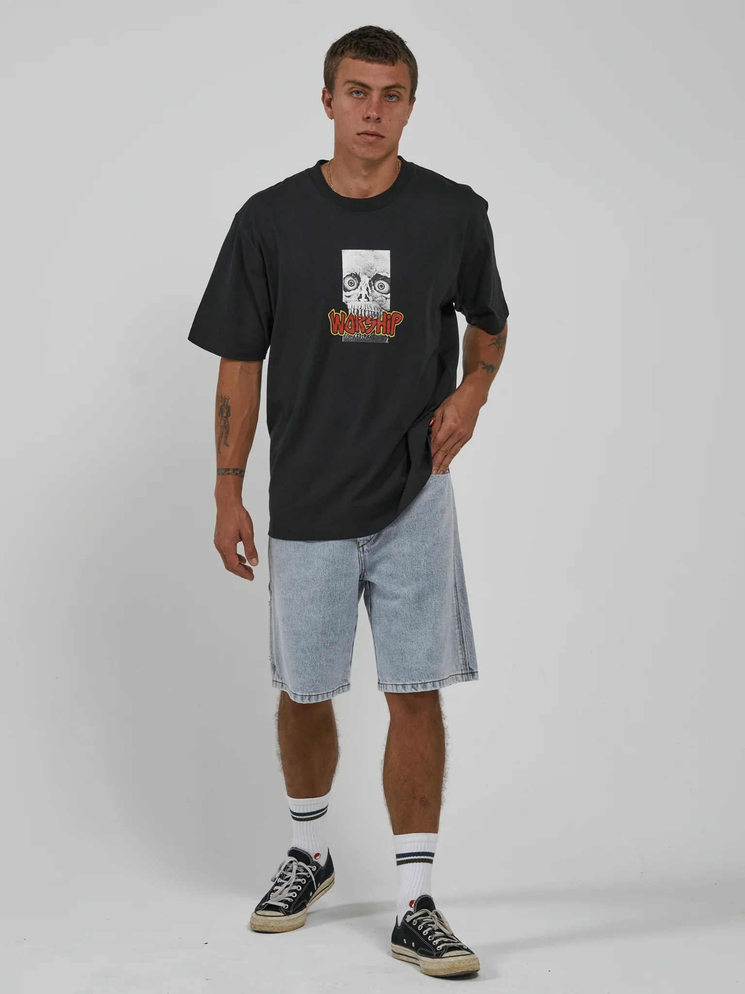 Crunch Tee - Washed Black - Image 6
