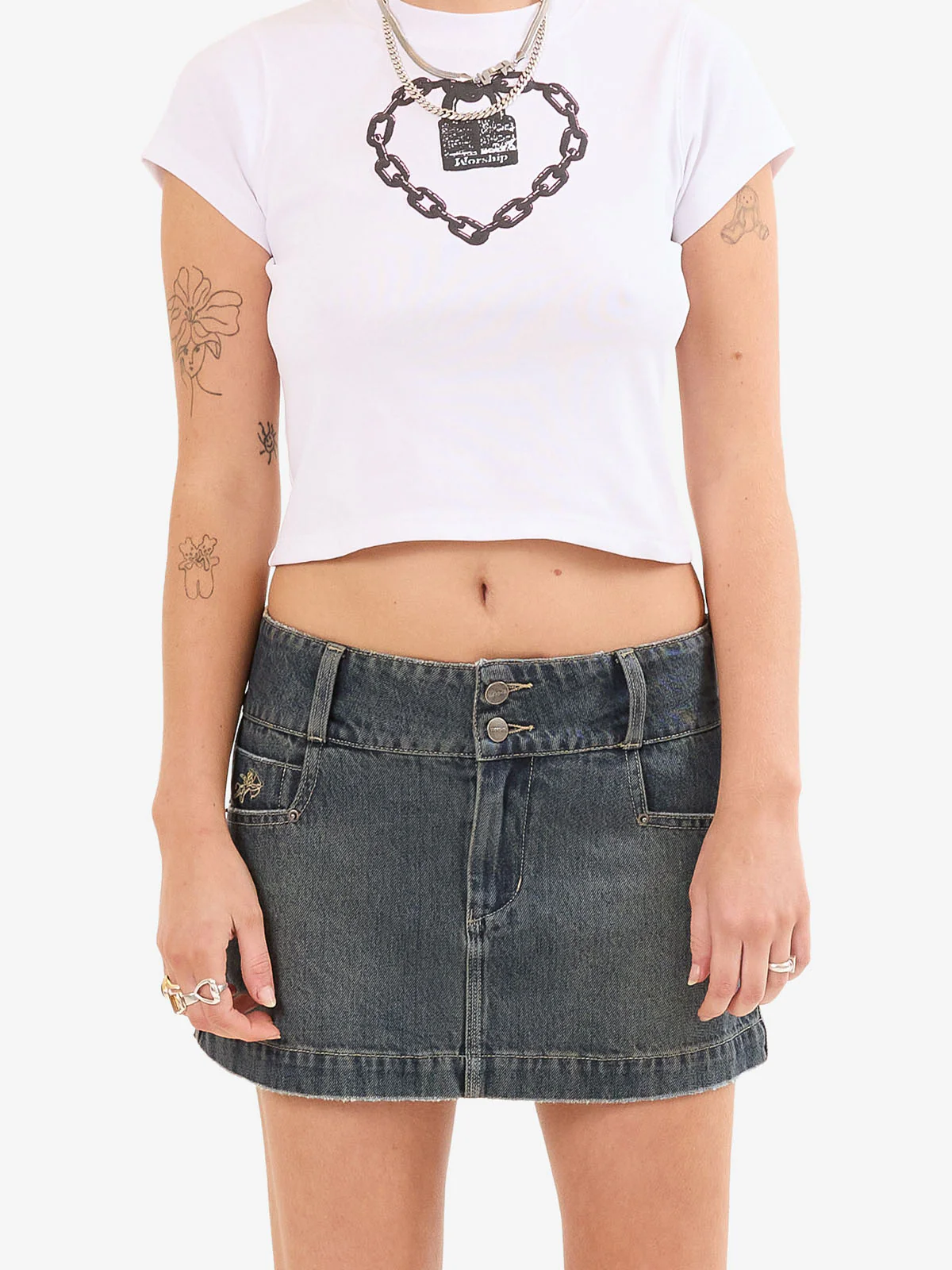 Crux 00's Micro Skirt - Blasted Blue - Image 6
