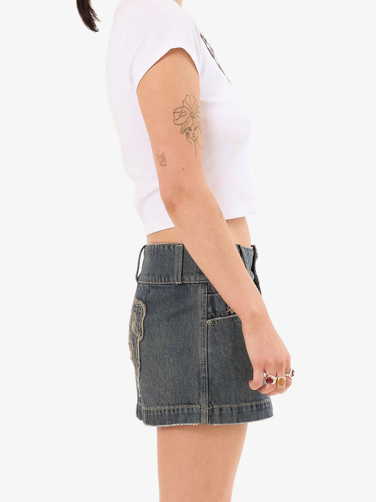 Crux 00's Micro Skirt - Blasted Blue - Image 7