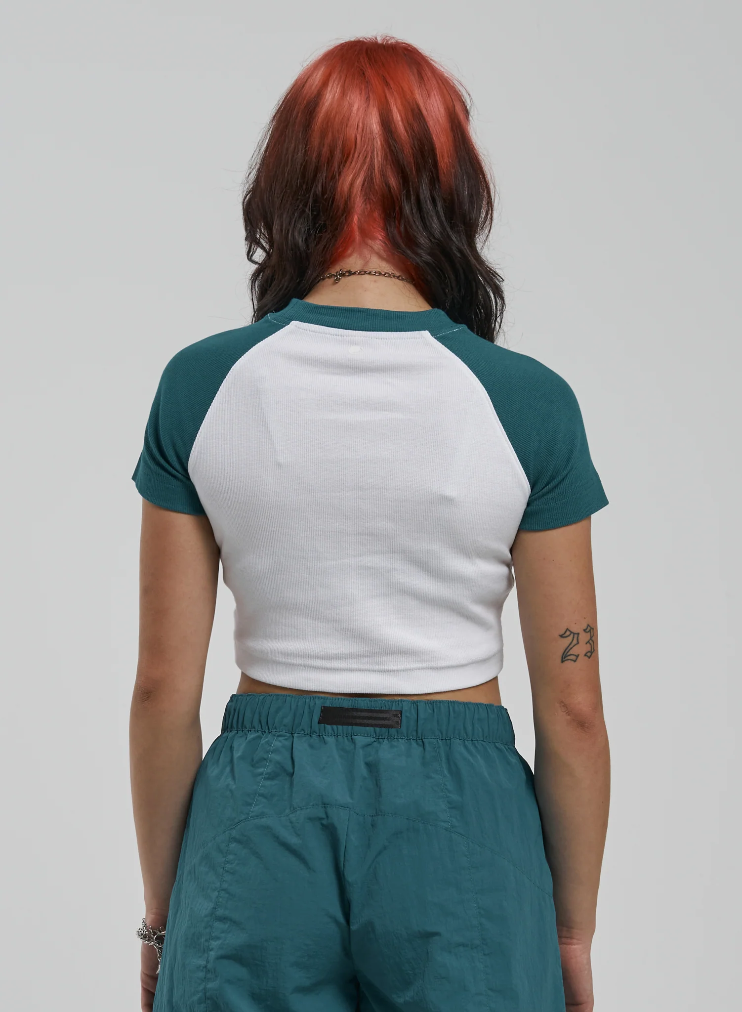 Curiosity Raglan Micro Tee - Deep Lake - Image 2