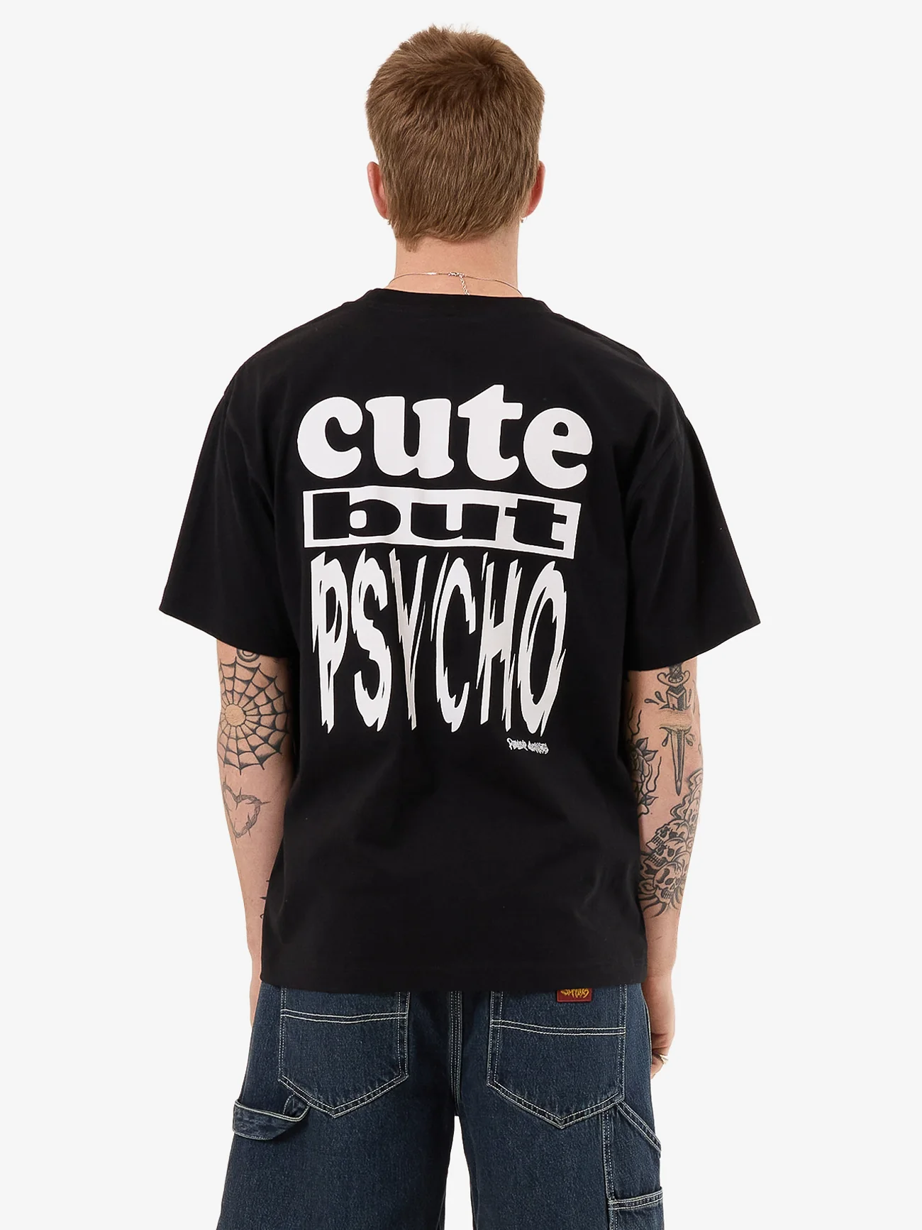 Cute But Psycho Tee - Black - Image 2