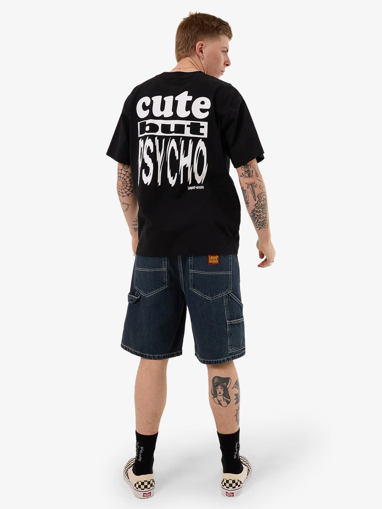 Cute But Psycho Tee - Black - Image 5