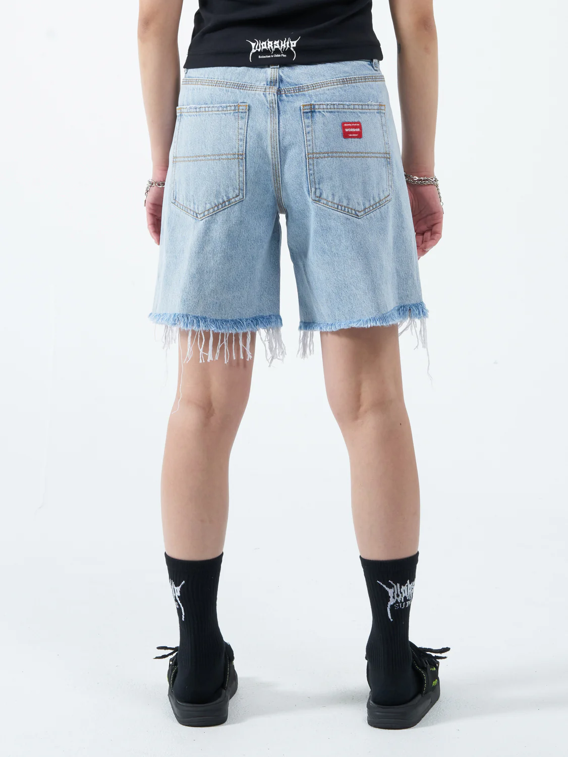 Damage Stubby Short - Worship Worn Blue - Image 2