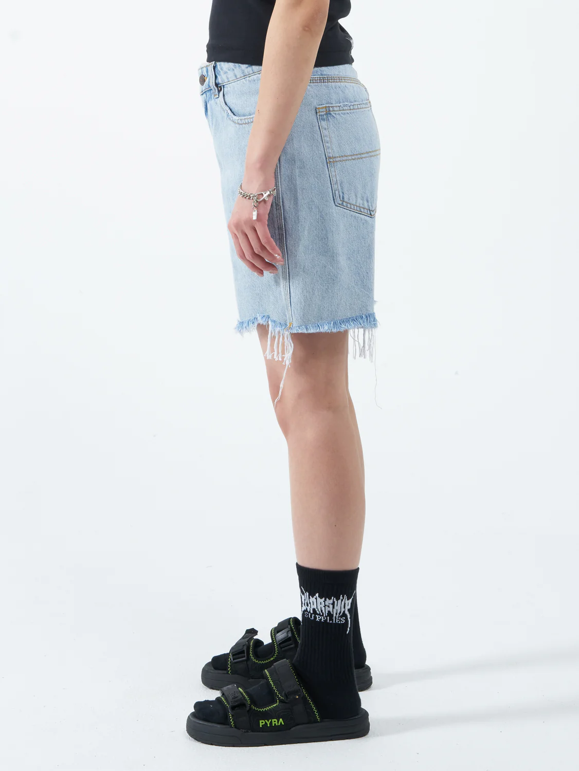 Damage Stubby Short - Worship Worn Blue - Image 5