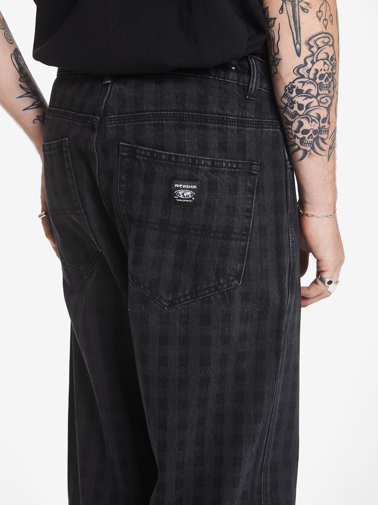 Damnation Big Lounger Jean - Used Black - Image 7