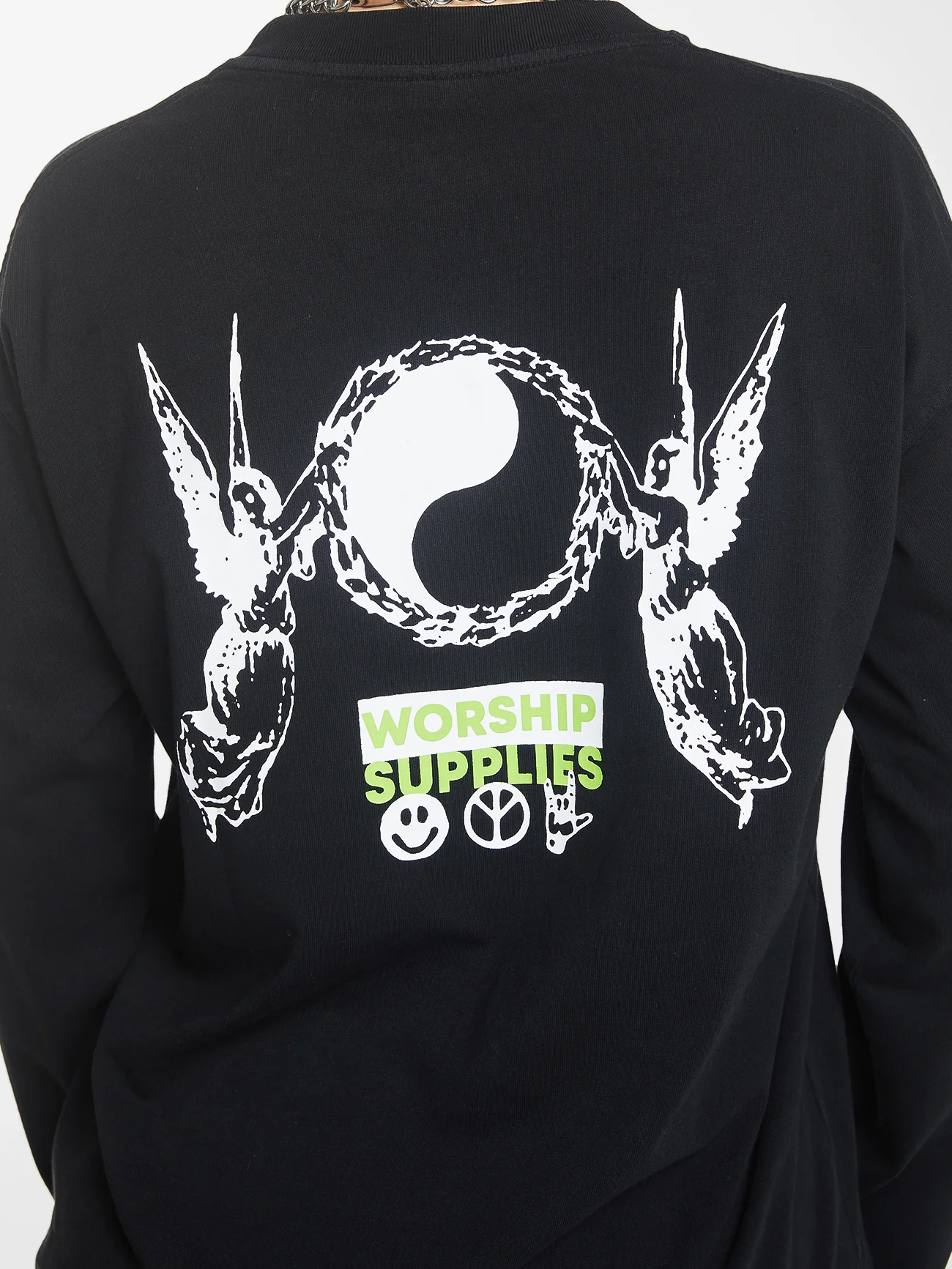 Damnation Long Sleeve Tee - Black - Image 5