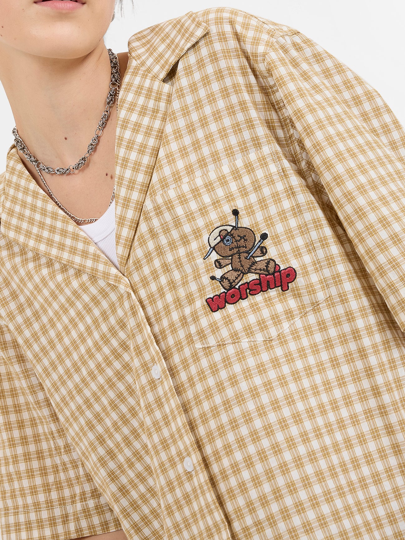 Dejavoodoo Bowling Shirt - Popcorn Yellow - Image 6