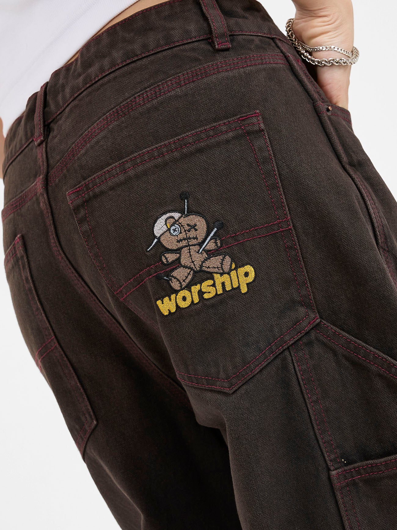 Dejavoodoo Carpenter Big Baggy Jean - Broken Mole - Image 7