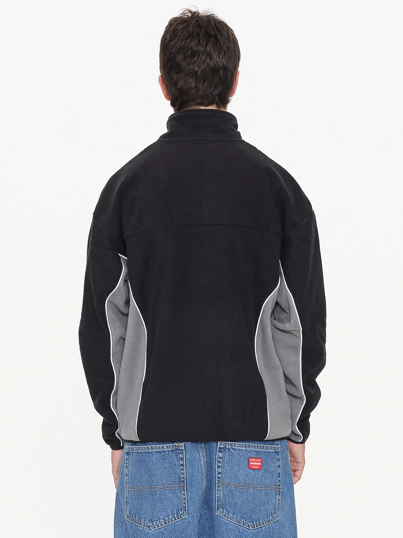 Delirium Quarter Zip Polar Fleece - Steel Grey - Image 2