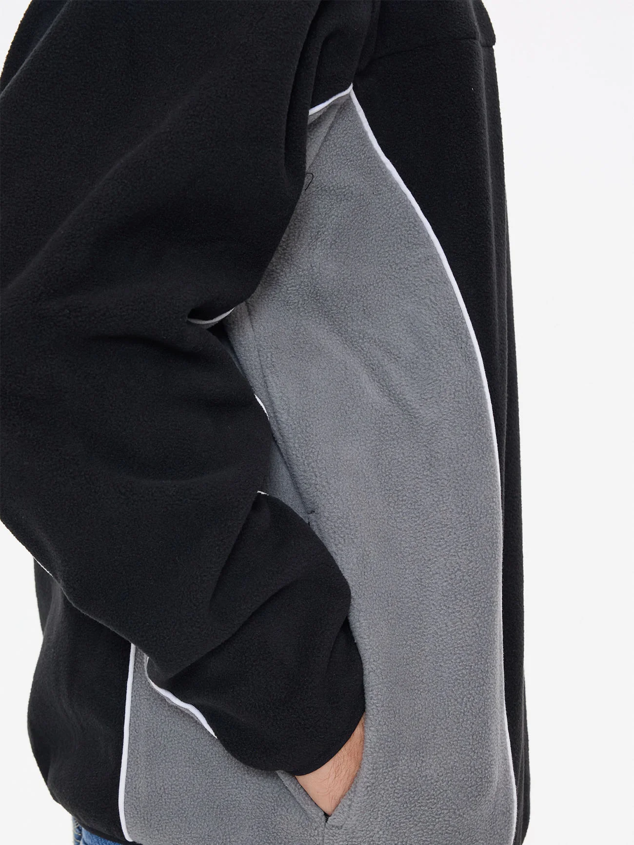 Delirium Quarter Zip Polar Fleece - Steel Grey - Image 3