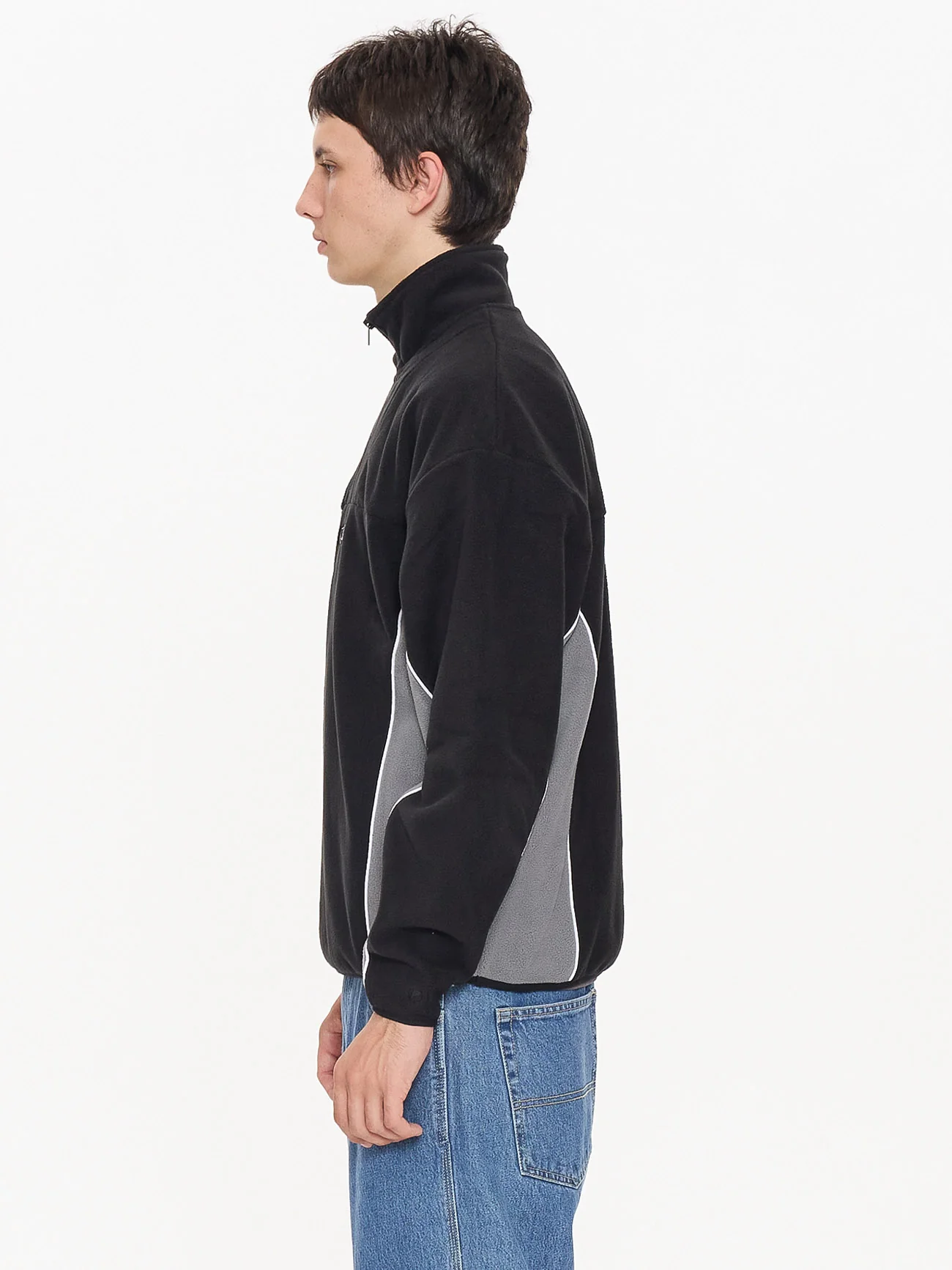 Delirium Quarter Zip Polar Fleece - Steel Grey - Image 4