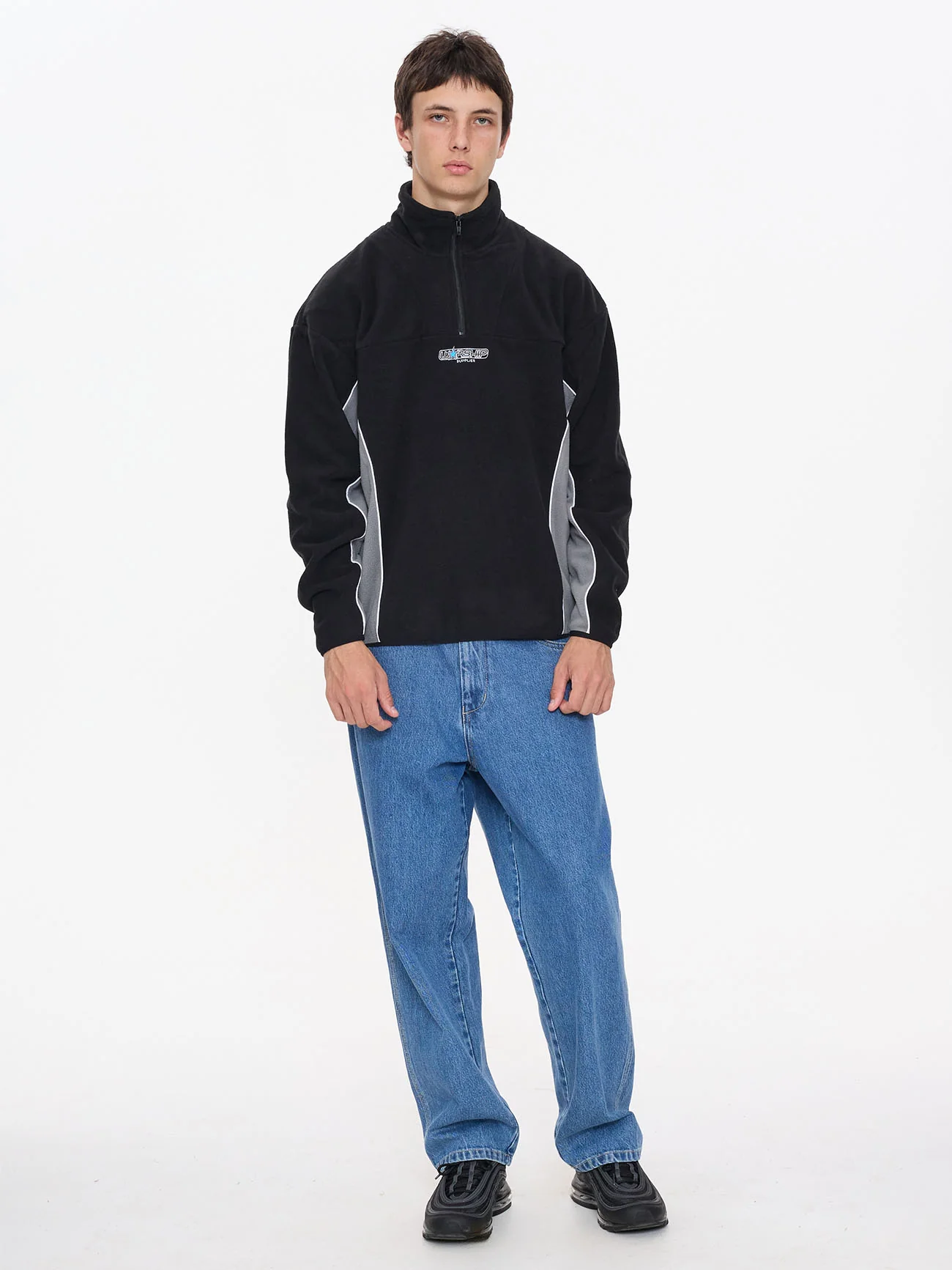 Delirium Quarter Zip Polar Fleece - Steel Grey - Image 5