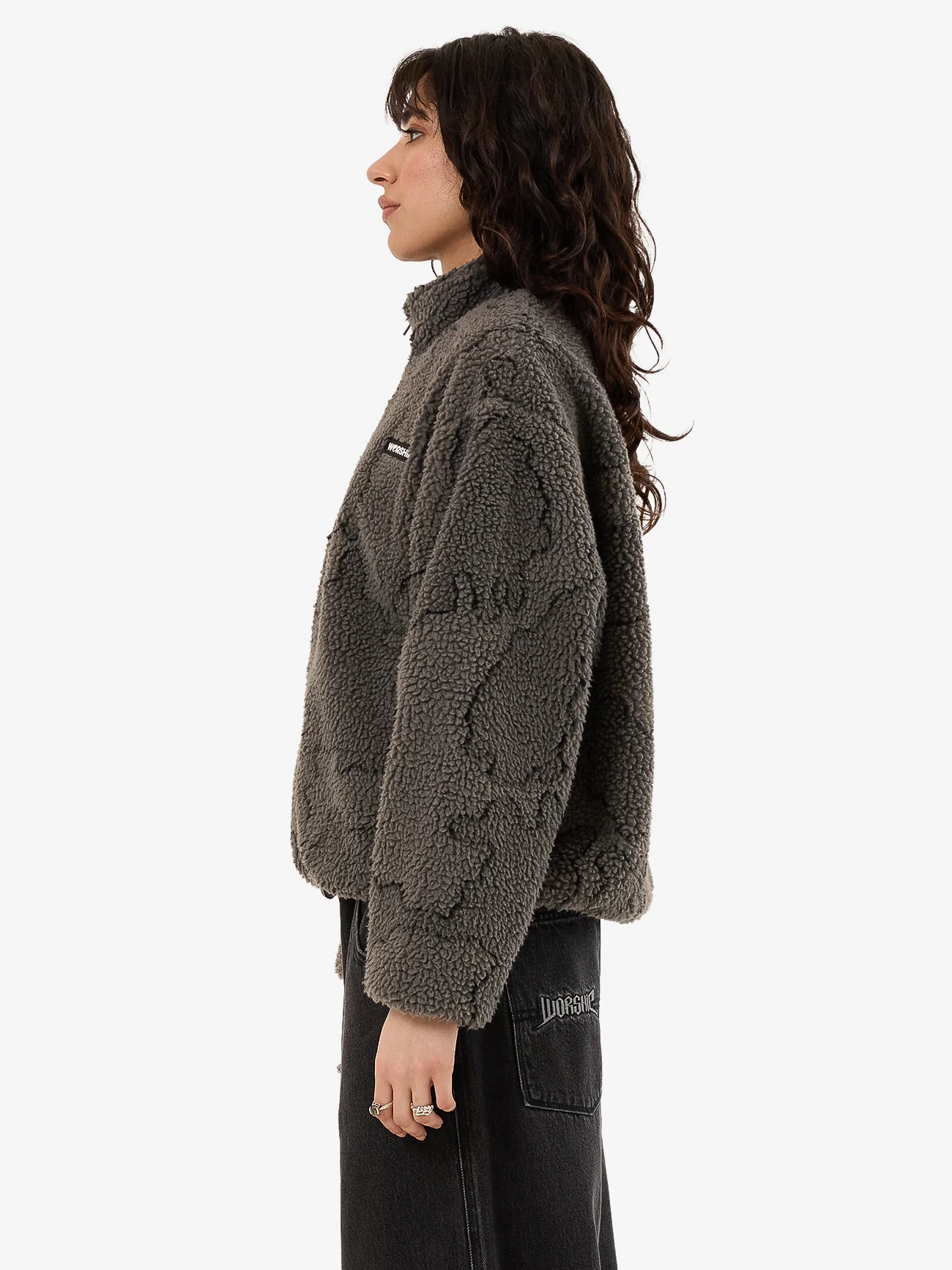 Delirium Zip Through Polar Fleece - Steel Grey - Image 3