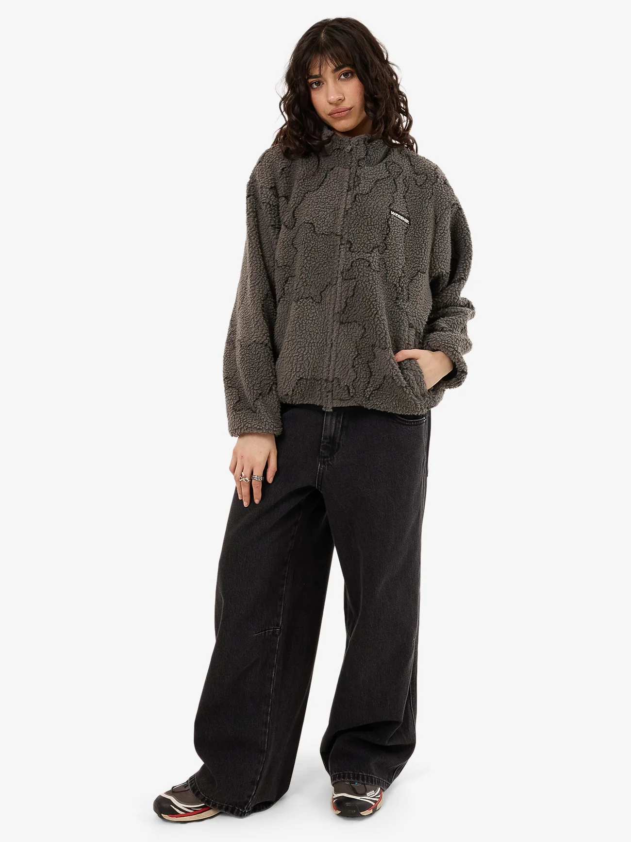 Delirium Zip Through Polar Fleece - Steel Grey - Image 5
