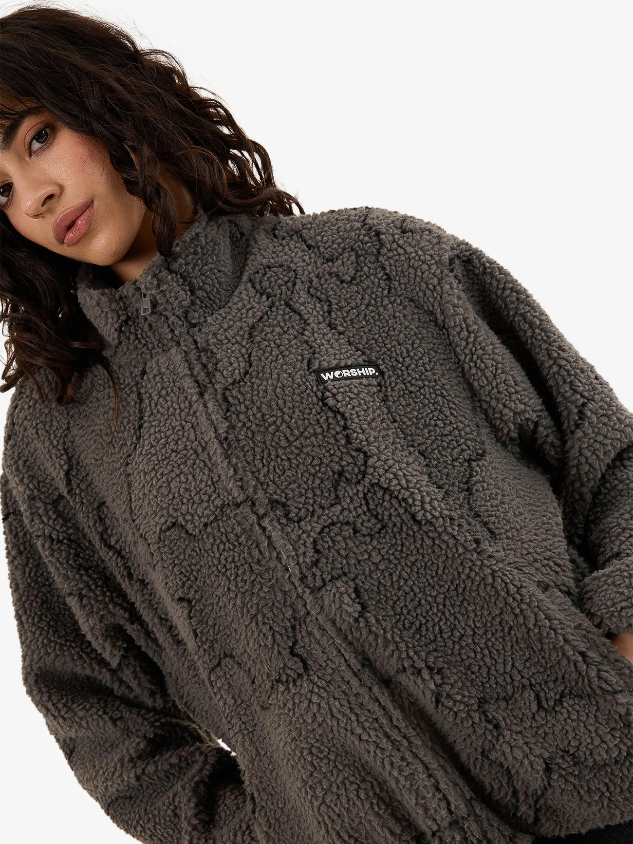 Delirium Zip Through Polar Fleece - Steel Grey - Image 7