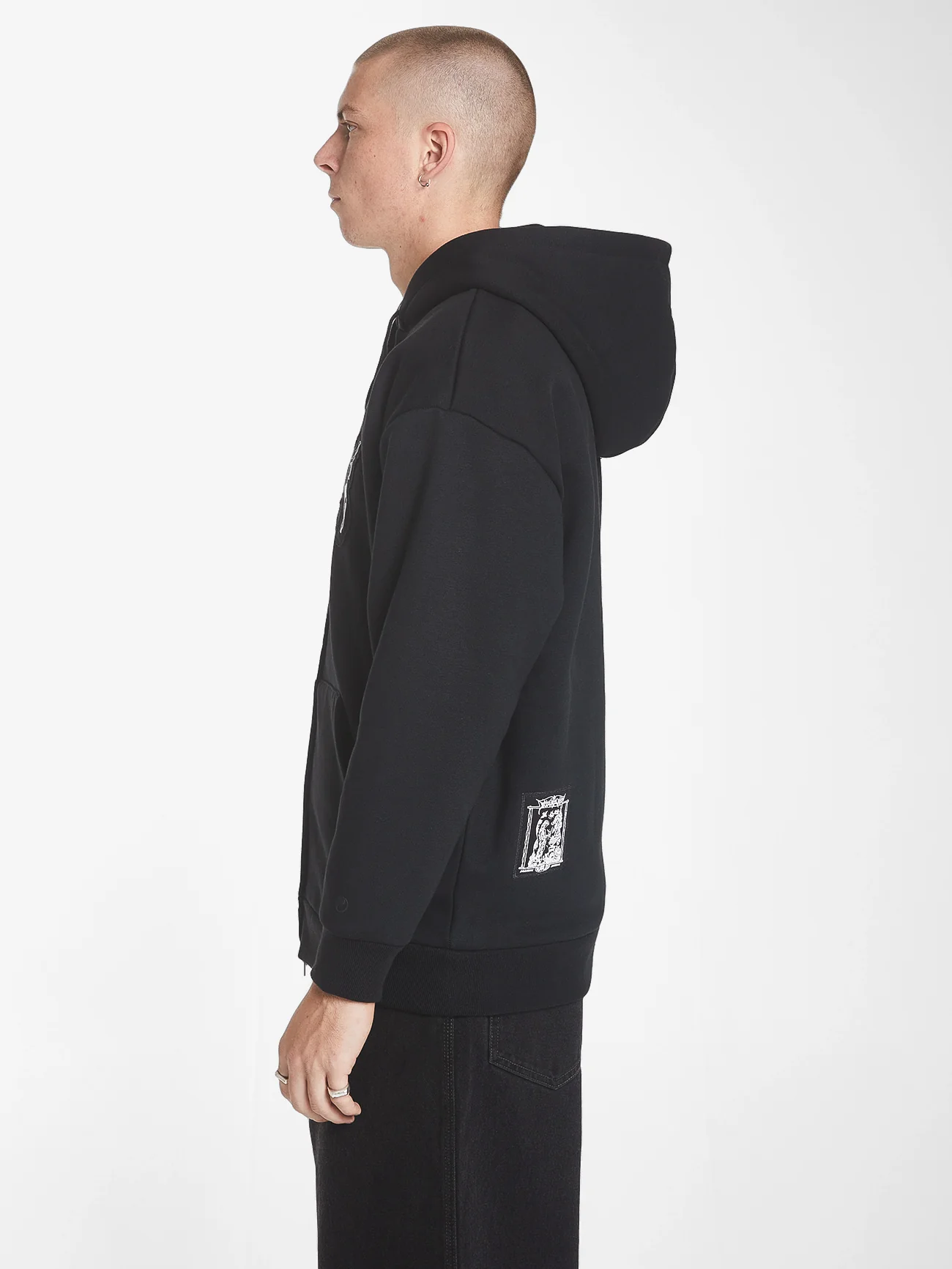 Deliverance Zip Hood - Black - Image 4