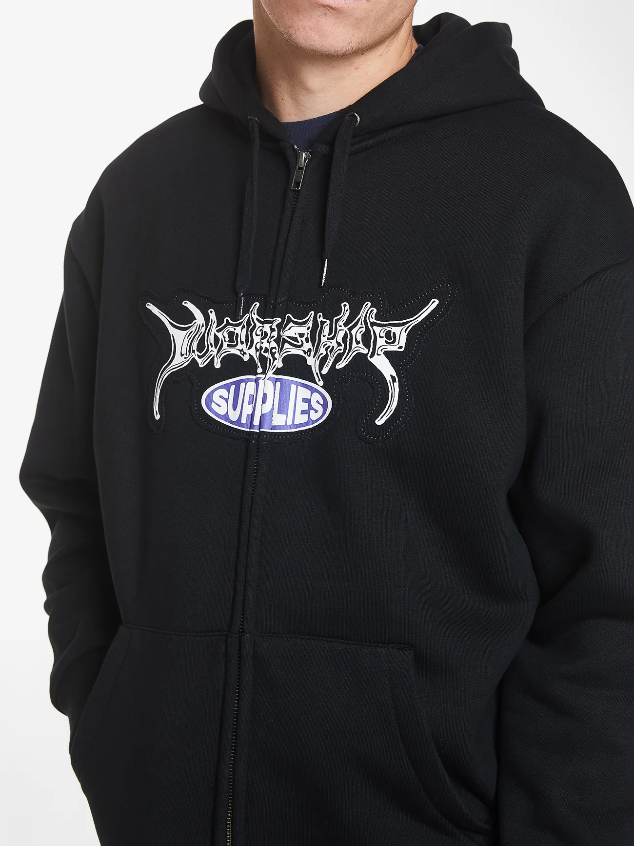 Deliverance Zip Hood - Black - Image 6
