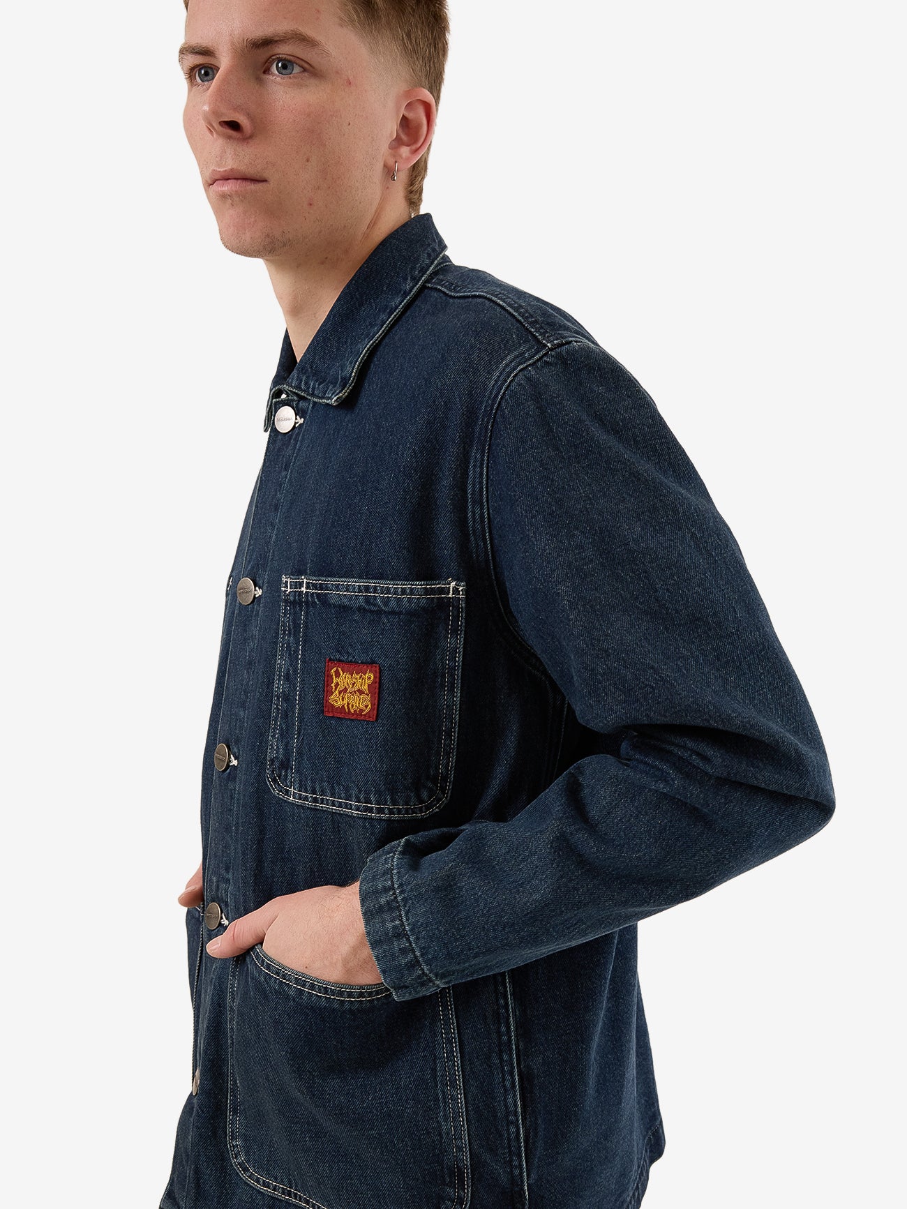 Denim Chore Jacket  - Dirty Midnight Blue - Image 6