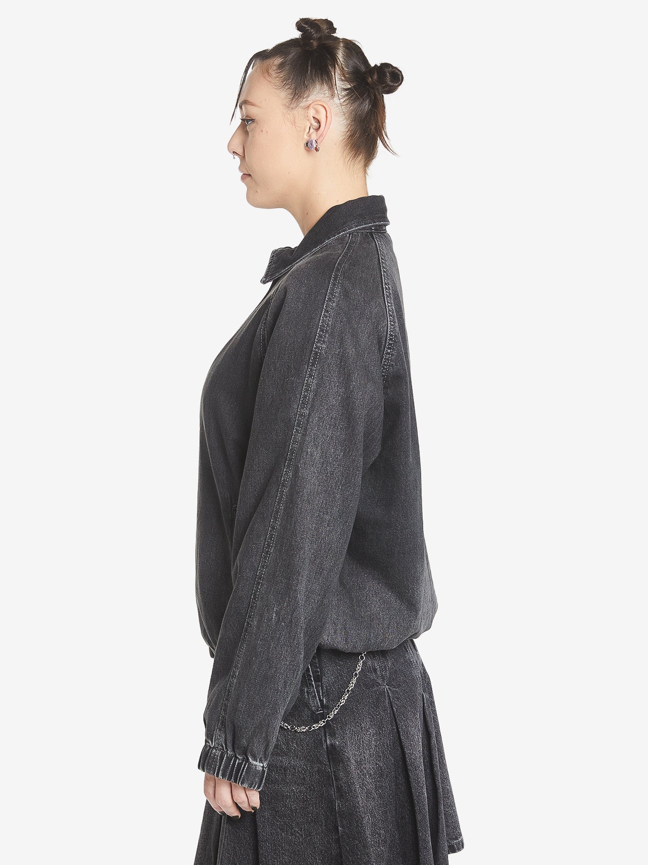 Denim Drizzler Jacket - Ghosted Black Fade - Image 4