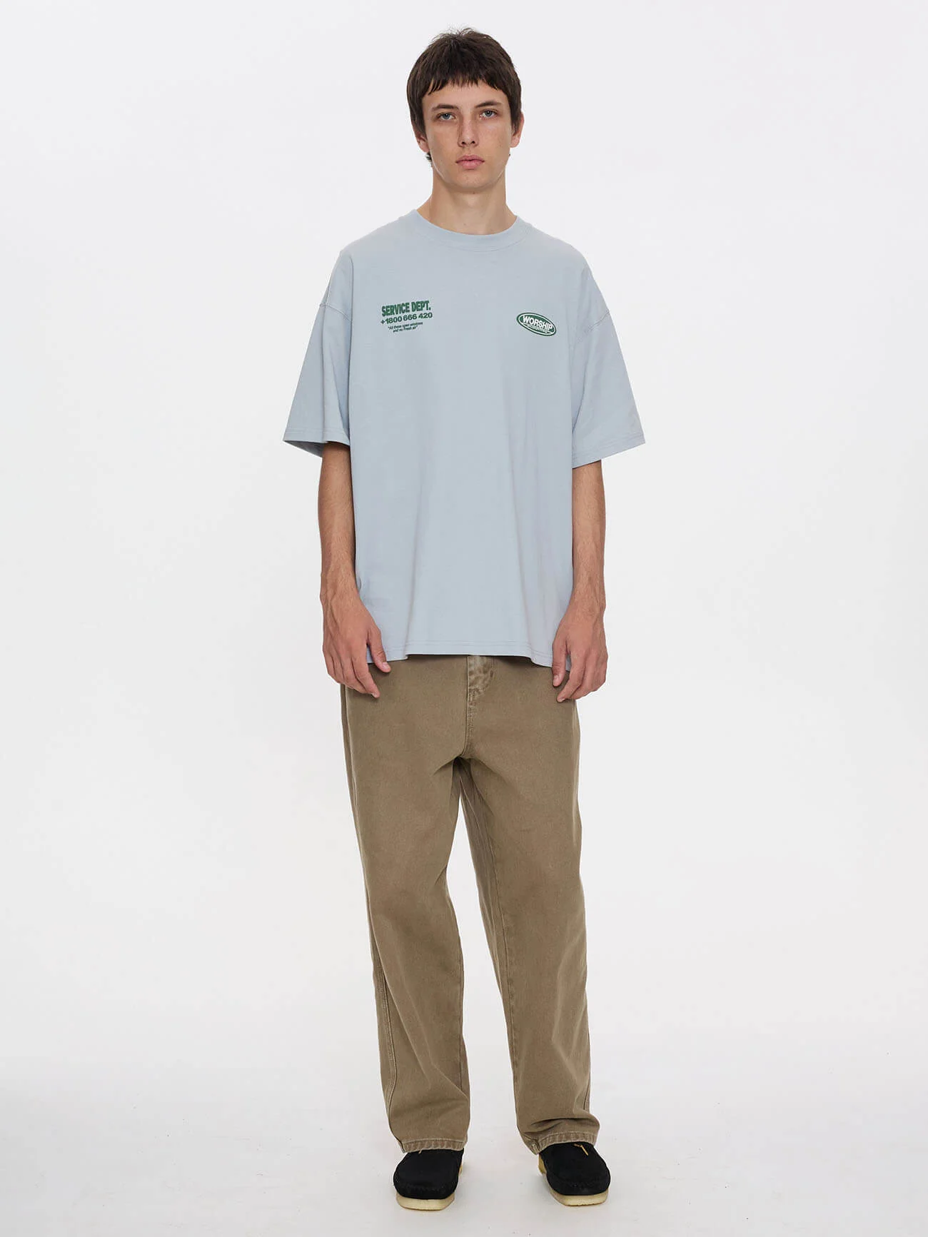 Department Oversize Cropped Tee - Lunar Grey - Image 7