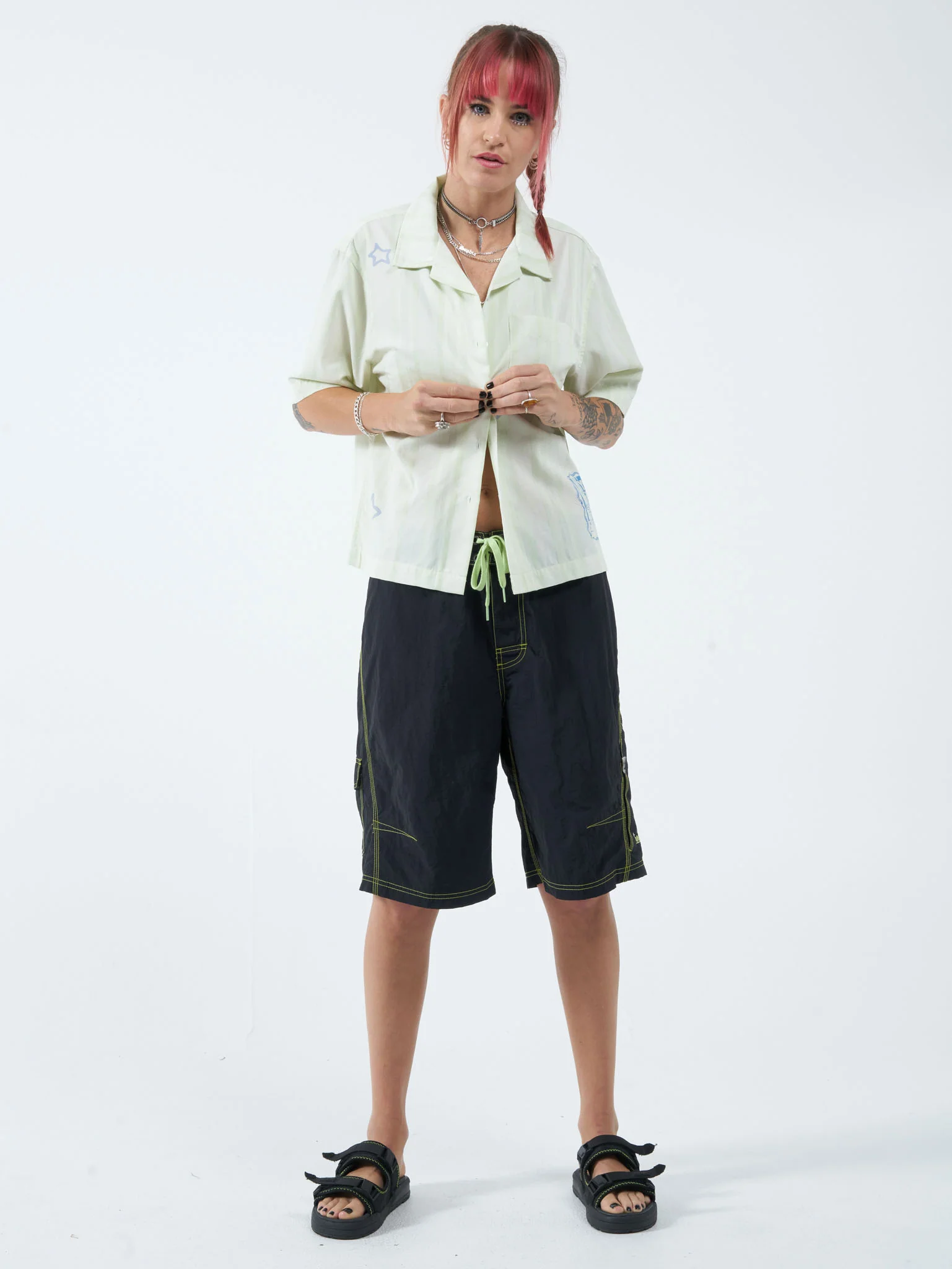 Destroyer Box Fit Shirt - Shadow Lime - Image 4