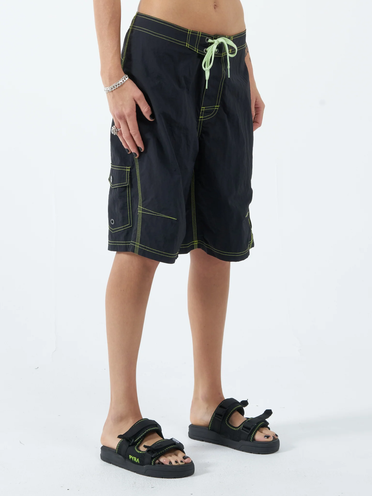 Destroyer Gnar Boardshort - Washed Black - Image 7