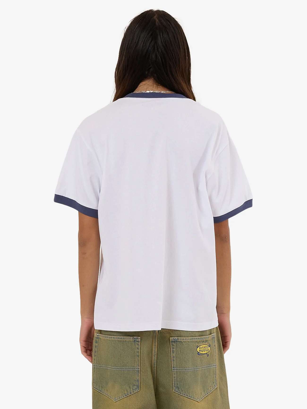 Devilish Ringer Tee - White - Image 2
