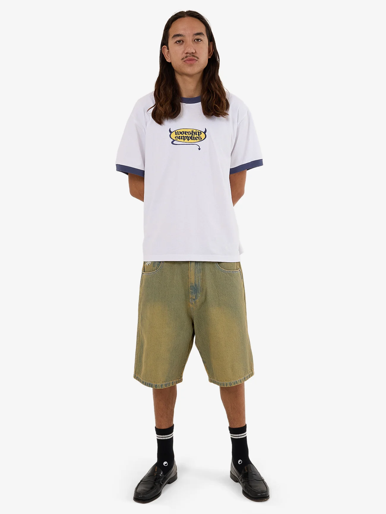 Devilish Ringer Tee - White - Image 5