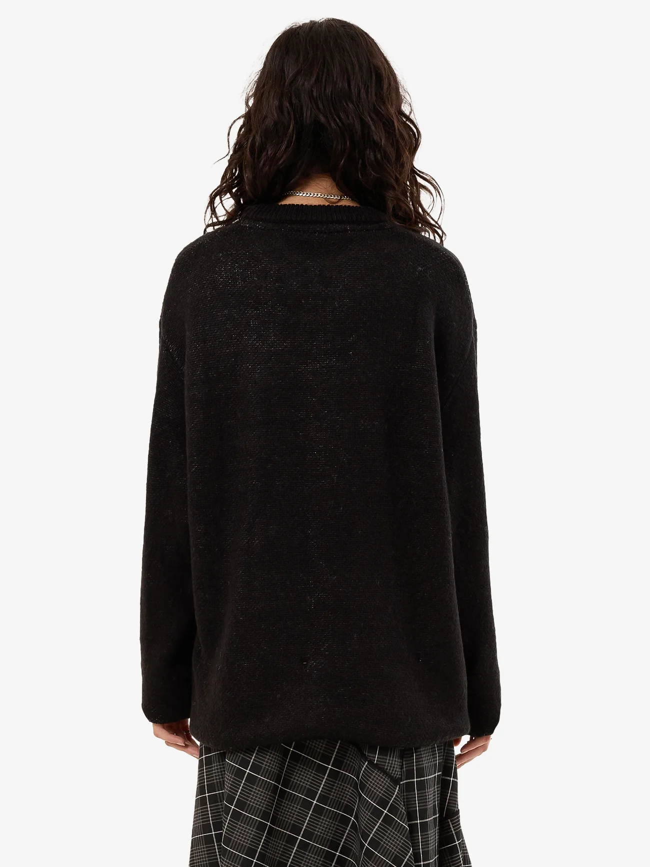 Diablo Box Fit Crew Knit - Black - Image 2