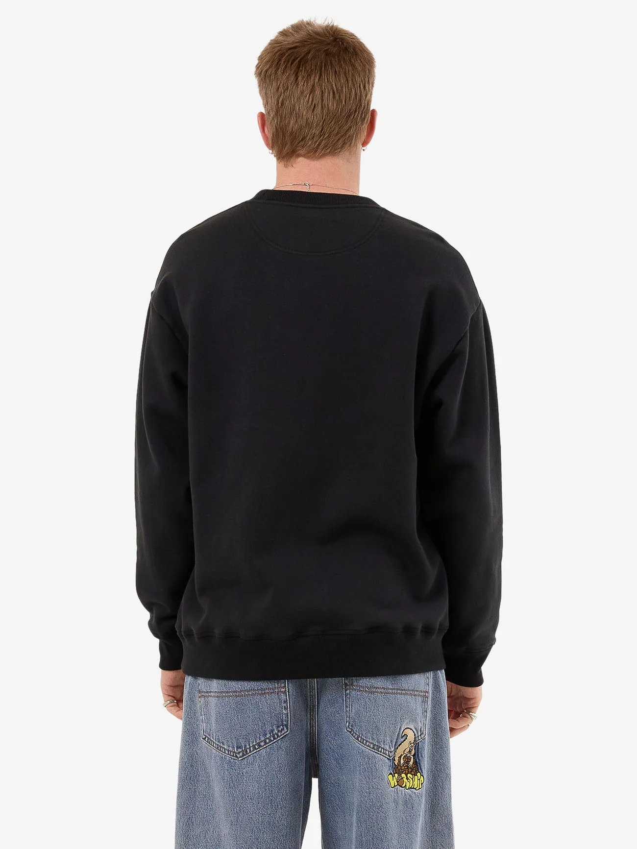 Diablo Fleece Crew - Black - Image 2
