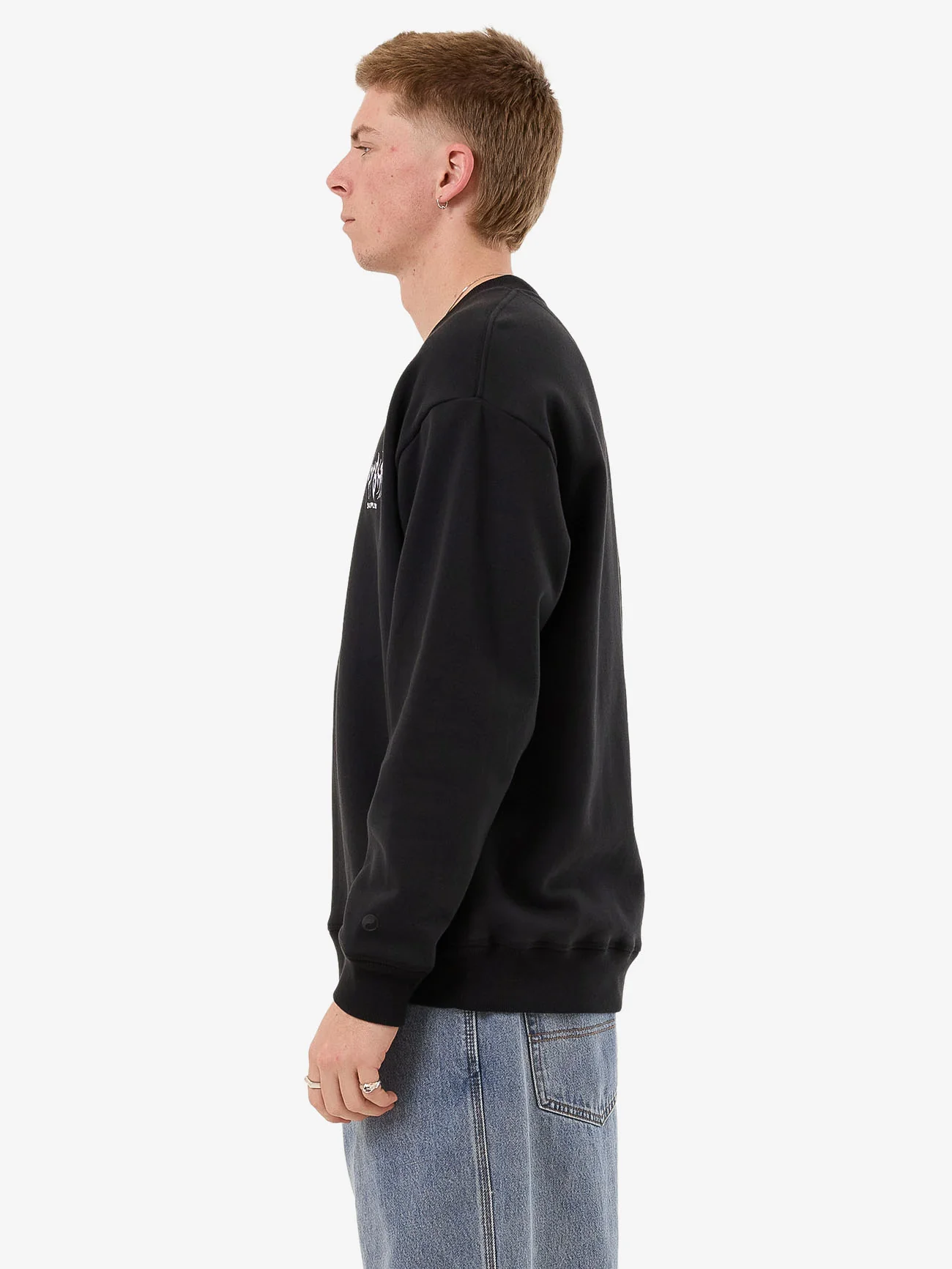 Diablo Fleece Crew - Black - Image 3