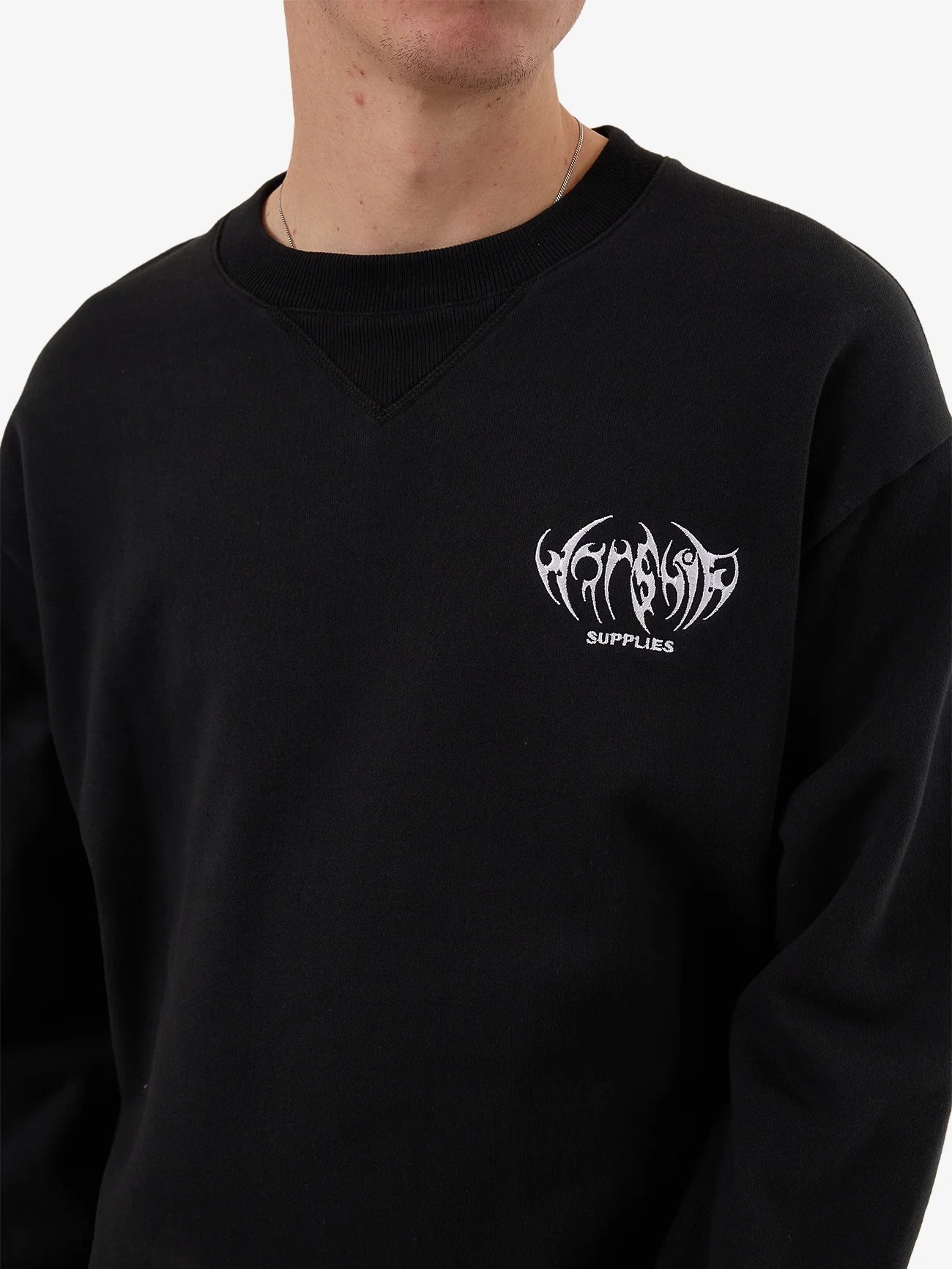 Diablo Fleece Crew - Black - Image 7