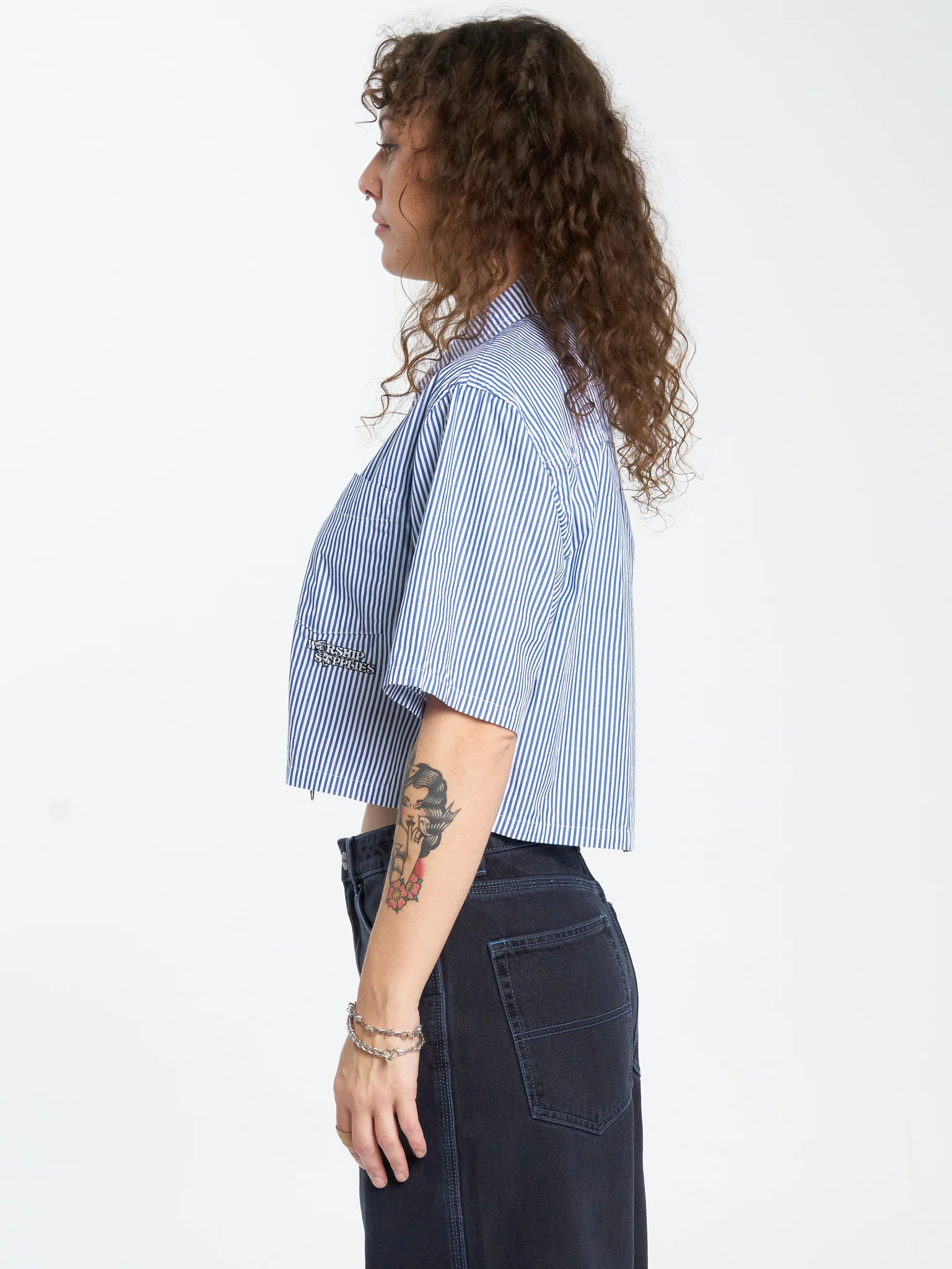 Die Laughing Box Fit Shirt - Blue - Image 3