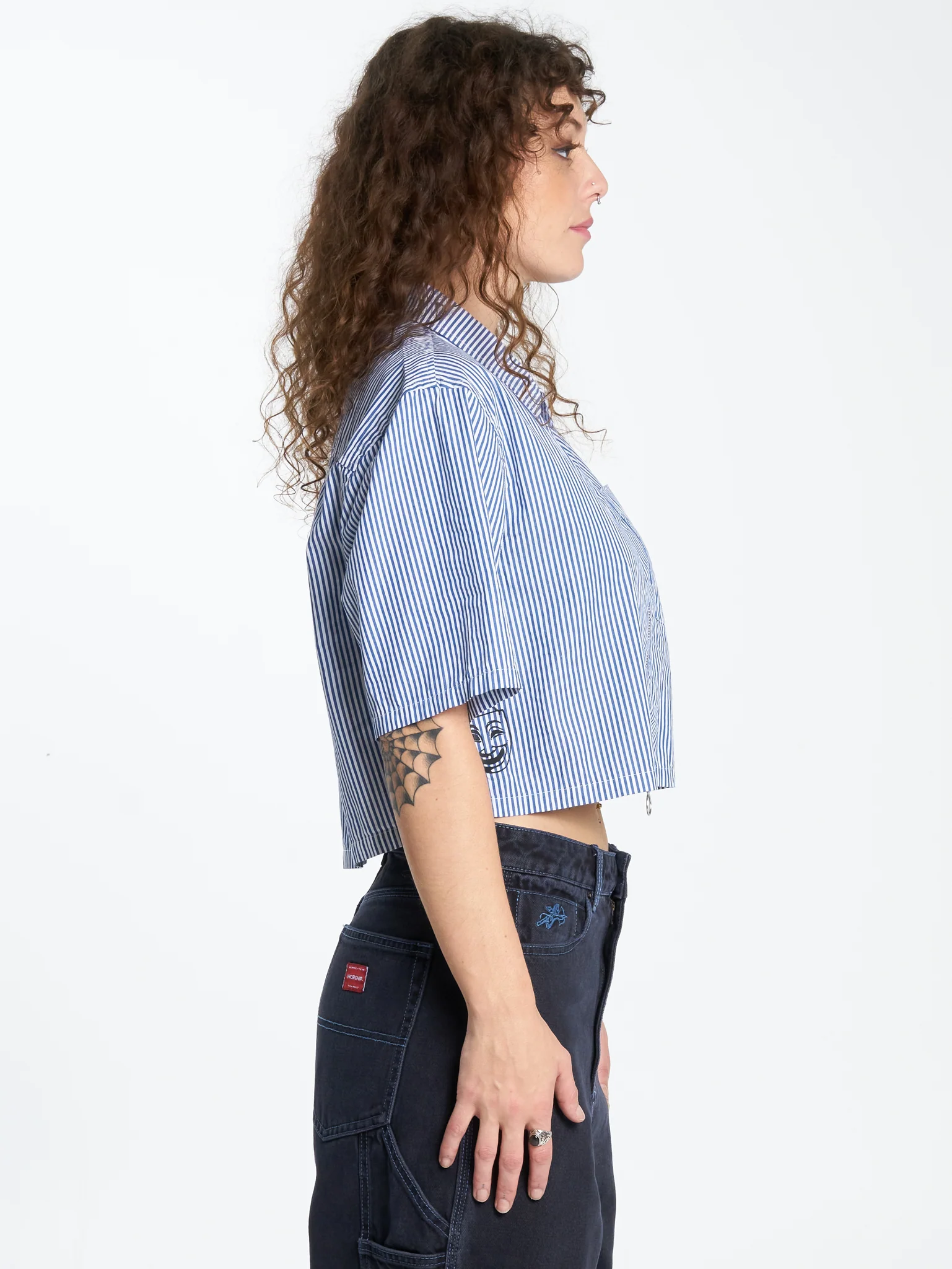 Die Laughing Box Fit Shirt - Blue - Image 4