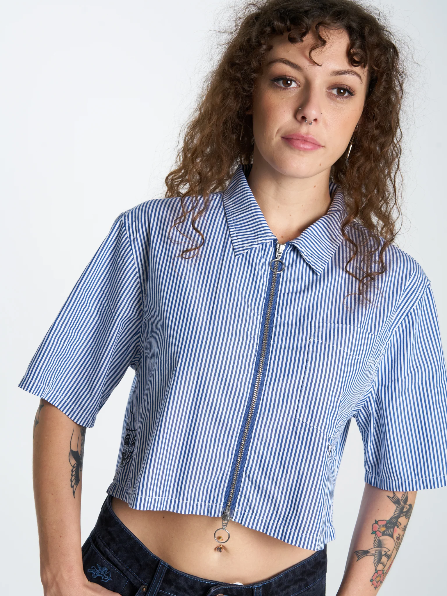 Die Laughing Box Fit Shirt - Blue - Image 8