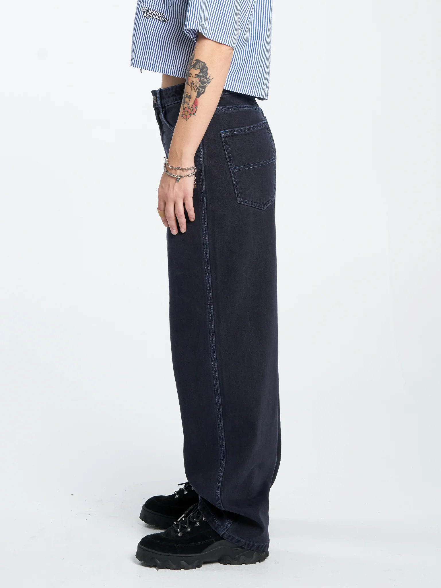 Die Laughing Carpenter Big Baggy Jean - Void Blue - Image 3