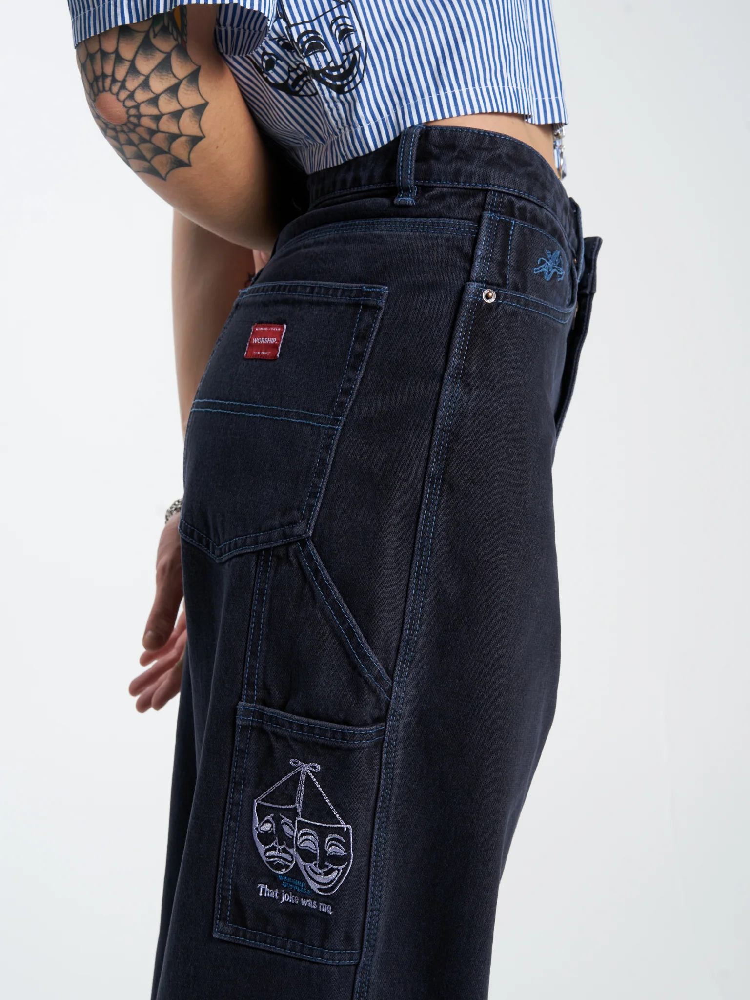 Die Laughing Carpenter Big Baggy Jean - Void Blue - Image 6