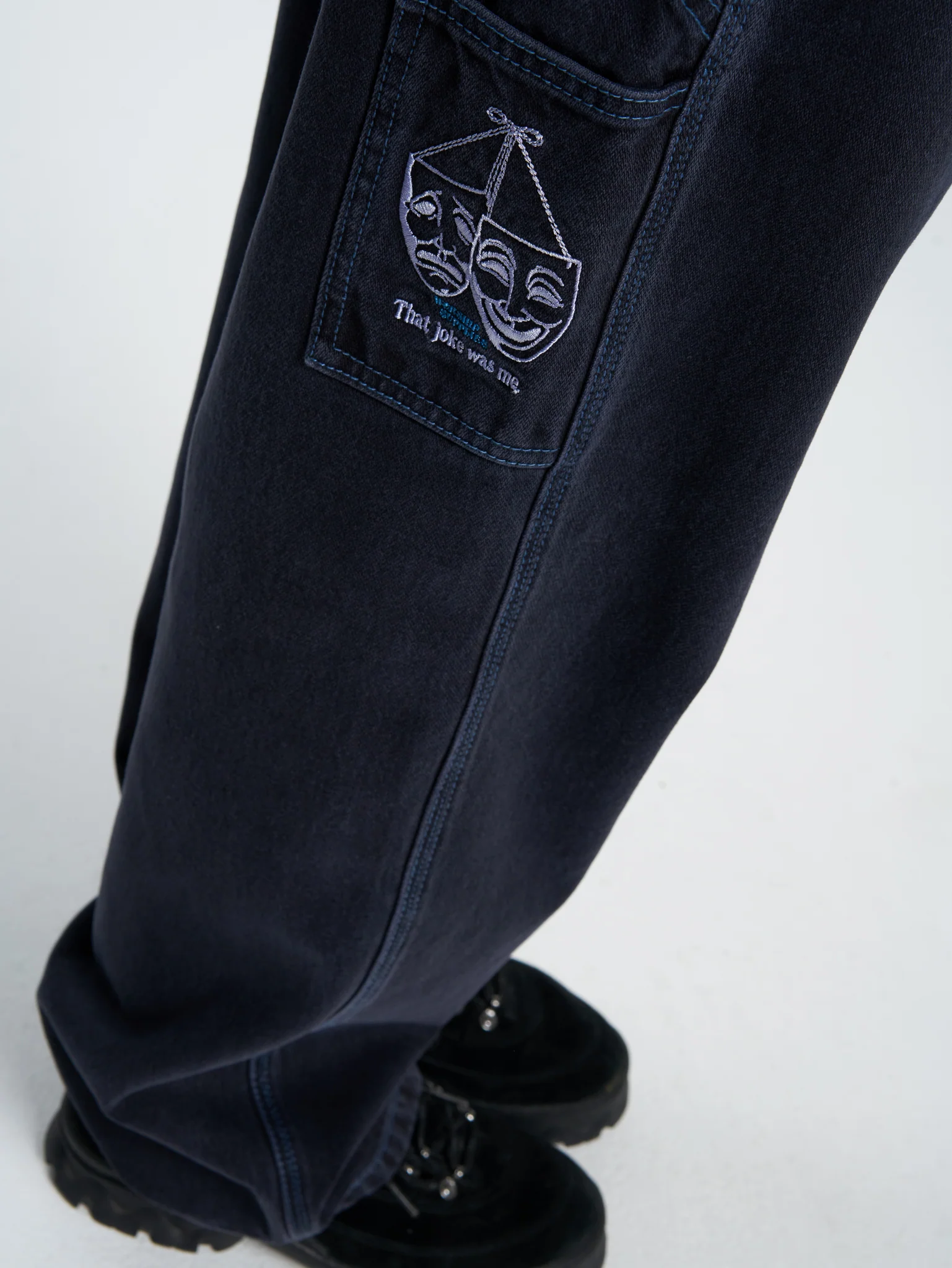 Die Laughing Carpenter Big Baggy Jean - Void Blue - Image 7