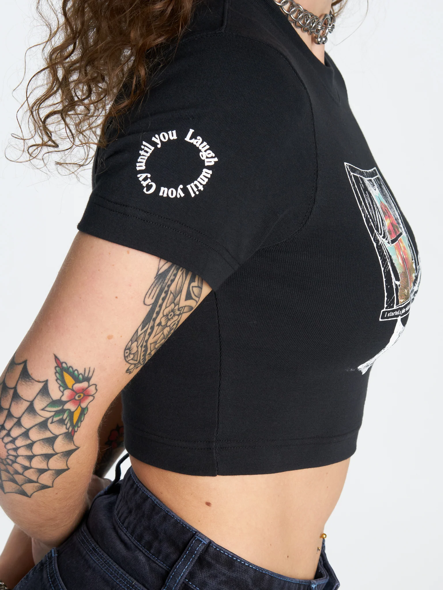 Die Laughing Micro Tee - Black - Image 6