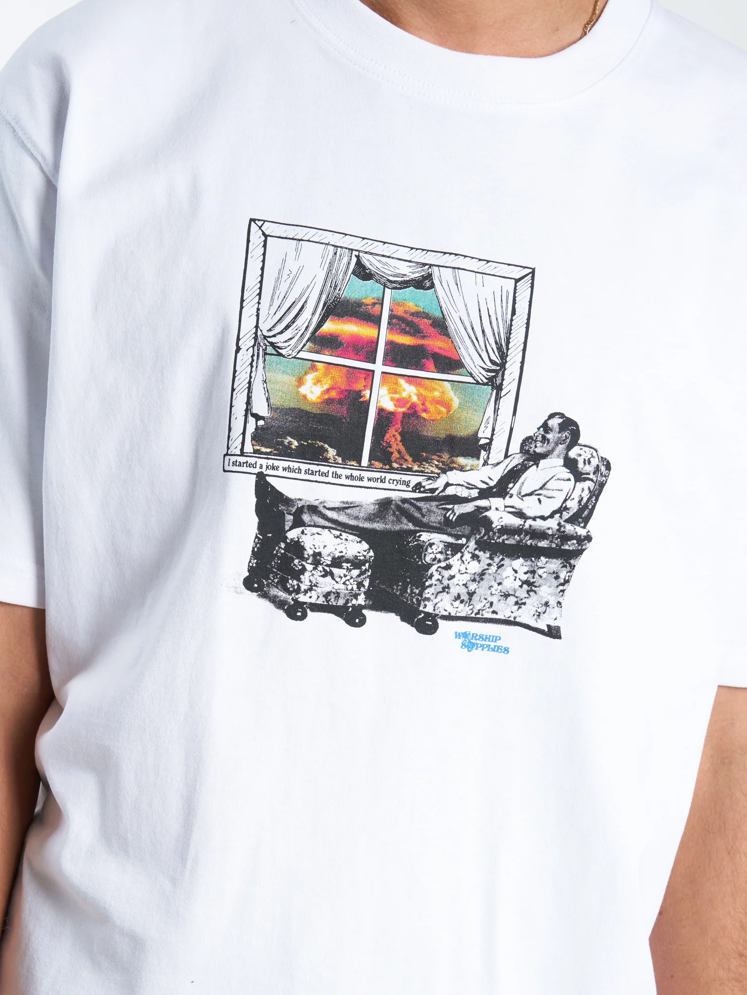 Die Laughing Tee - White - Image 5