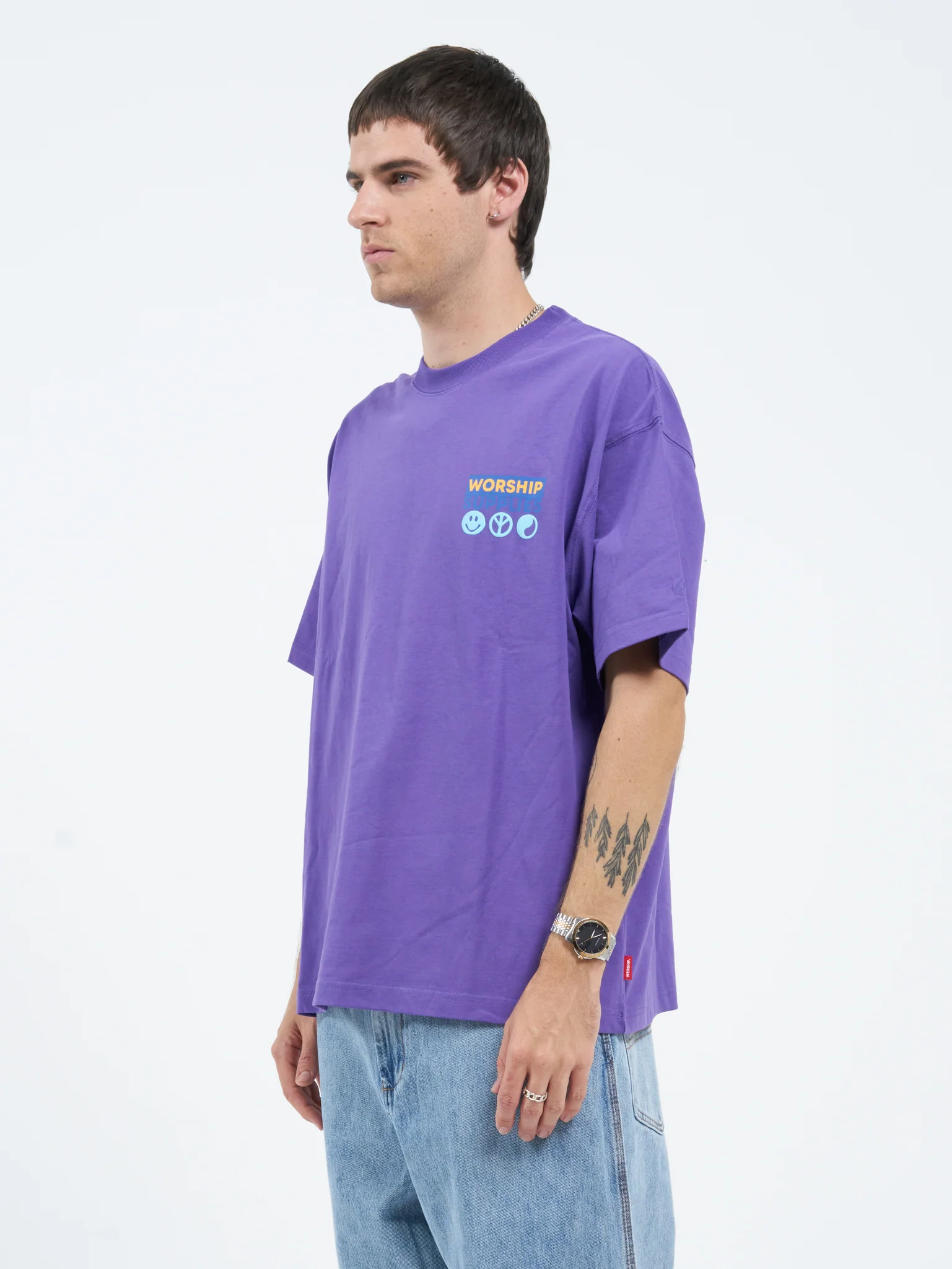 Doberman Oversize Tee - Prism Violet - Image 3