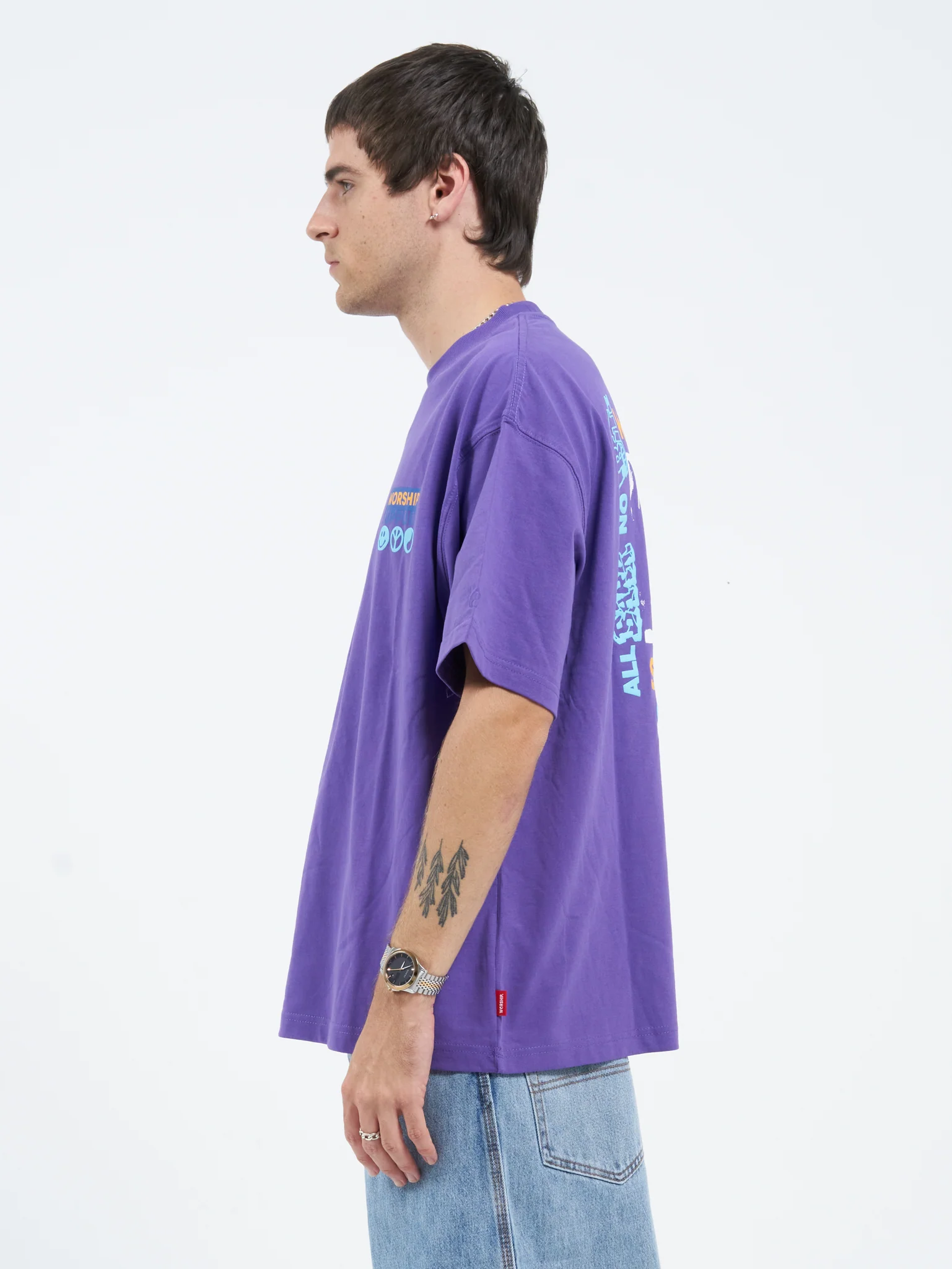 Doberman Oversize Tee - Prism Violet - Image 4