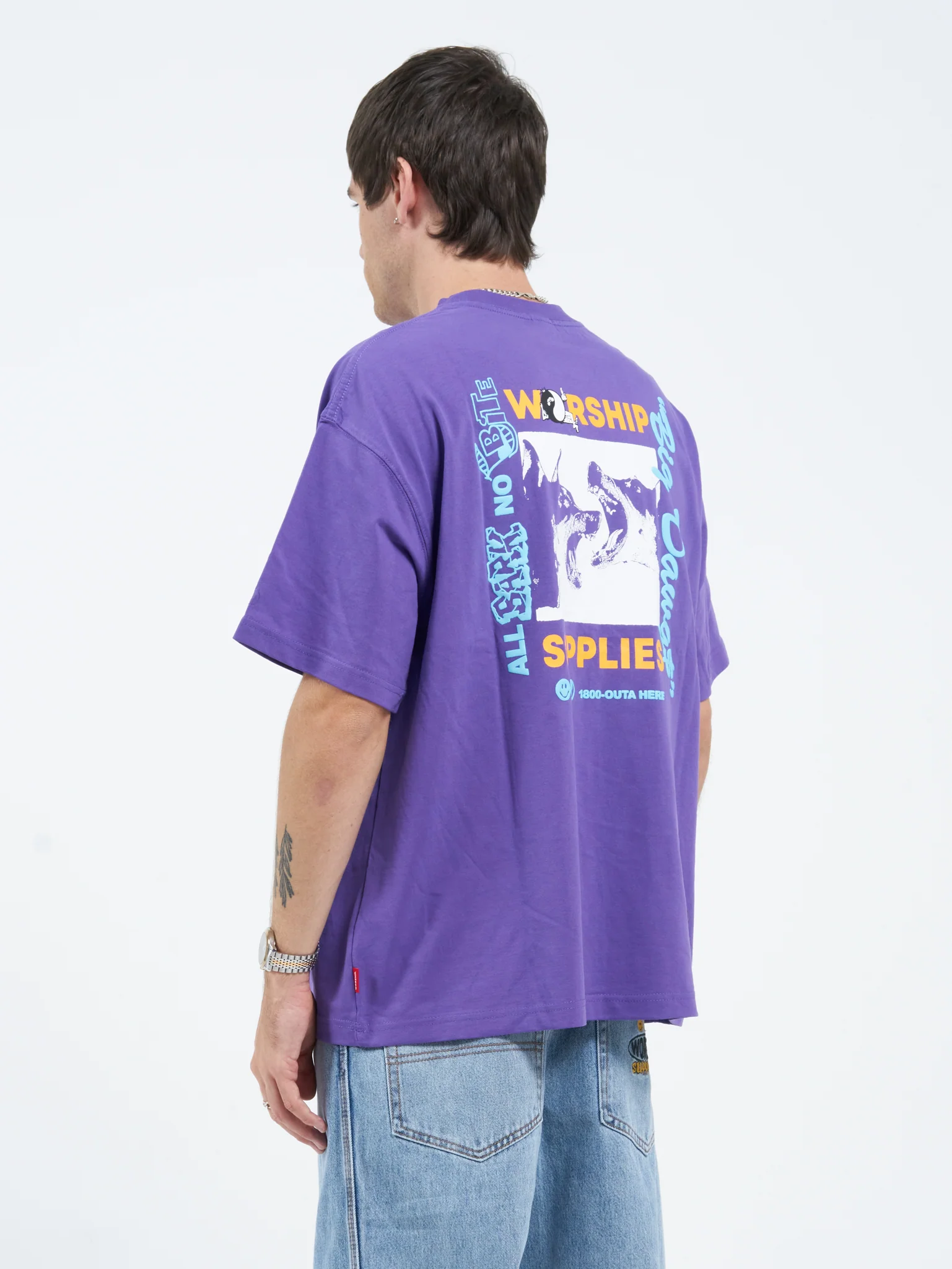 Doberman Oversize Tee - Prism Violet - Image 5