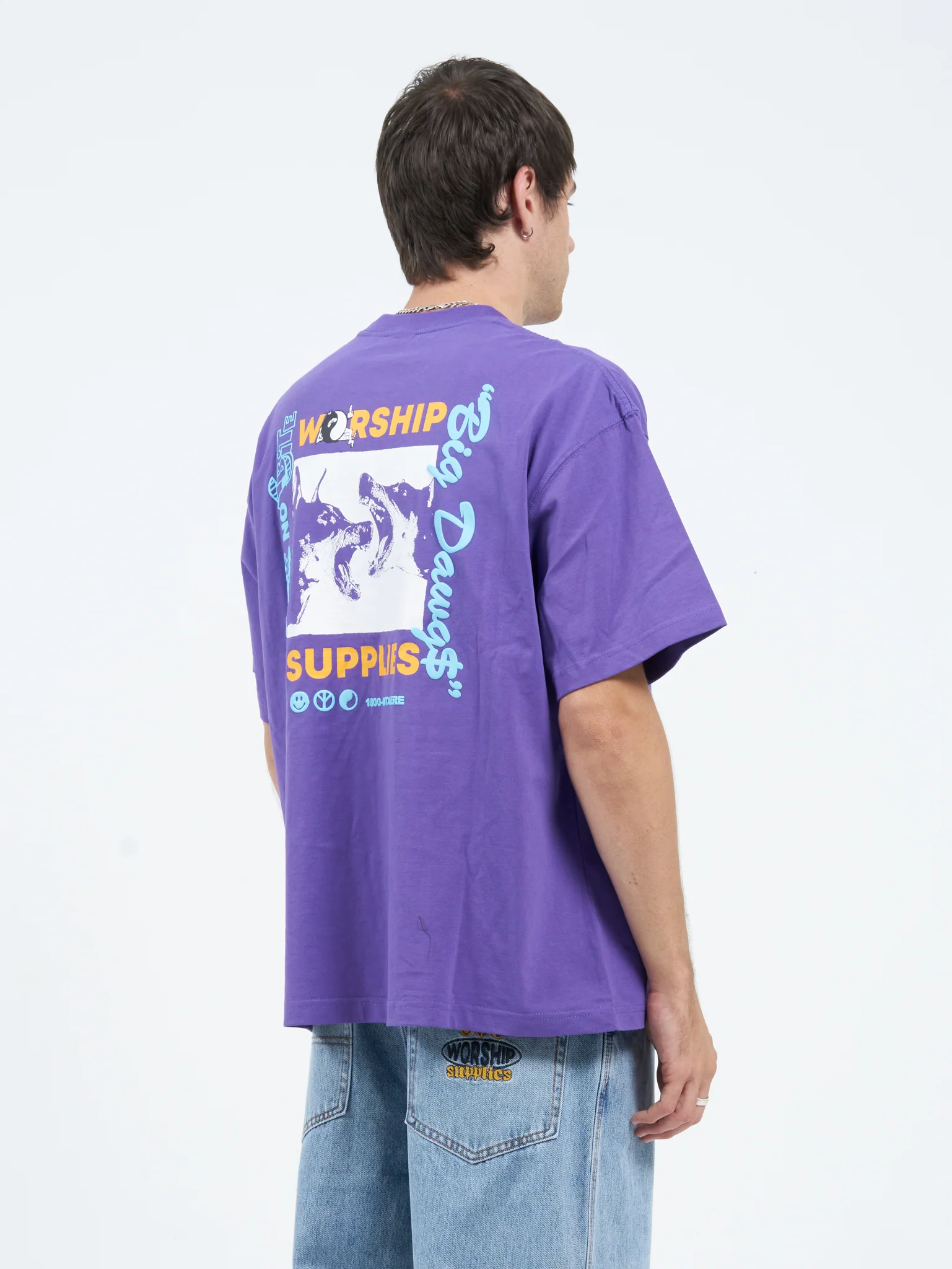 Doberman Oversize Tee - Prism Violet - Image 6