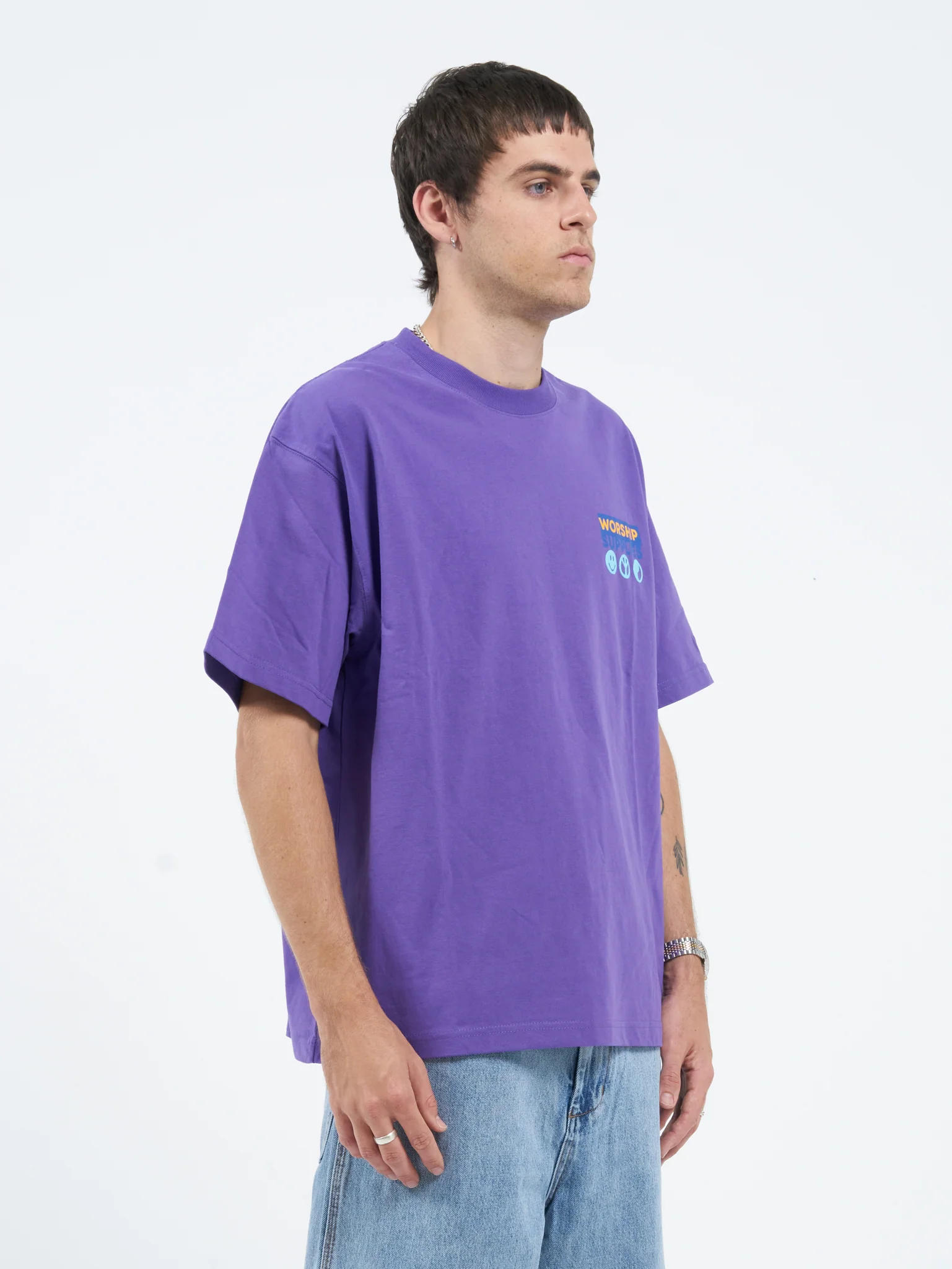 Doberman Oversize Tee - Prism Violet - Image 8