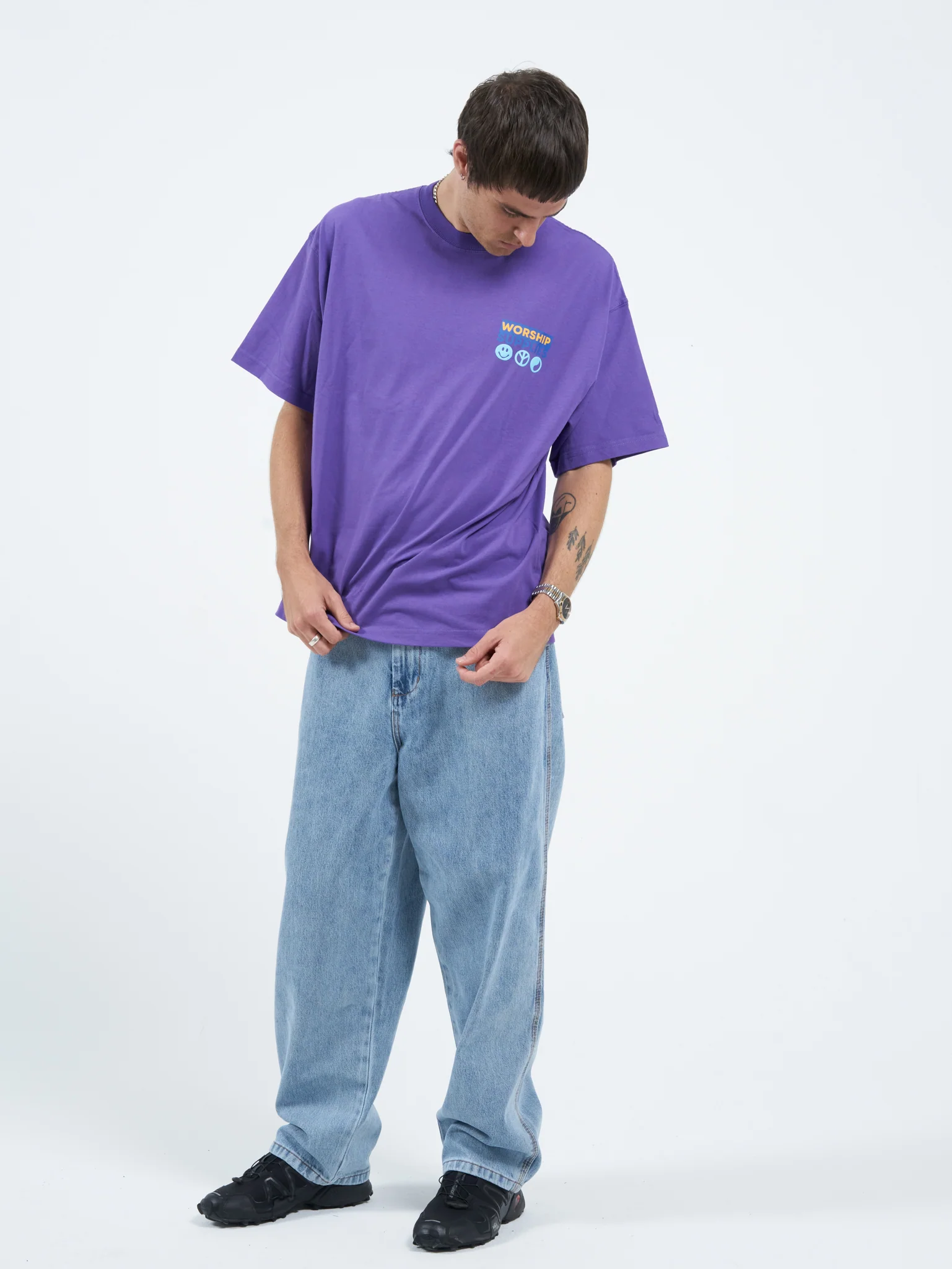 Doberman Oversize Tee - Prism Violet - Image 9