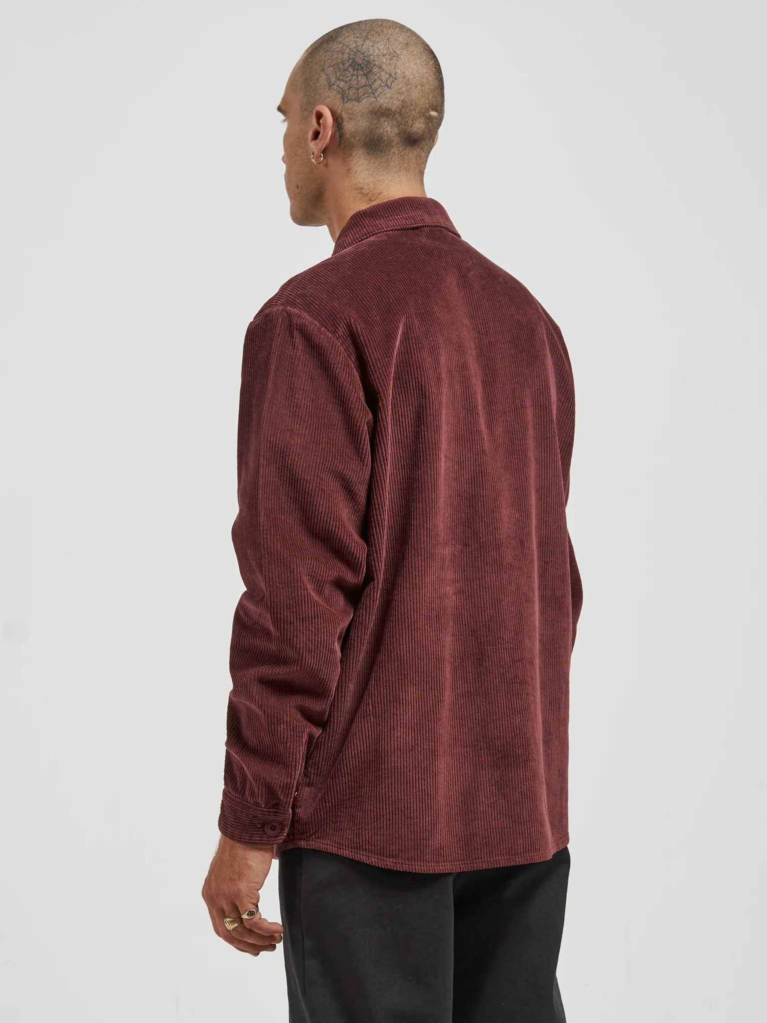 Dog Pound Overshirt - Burgundy - Image 4