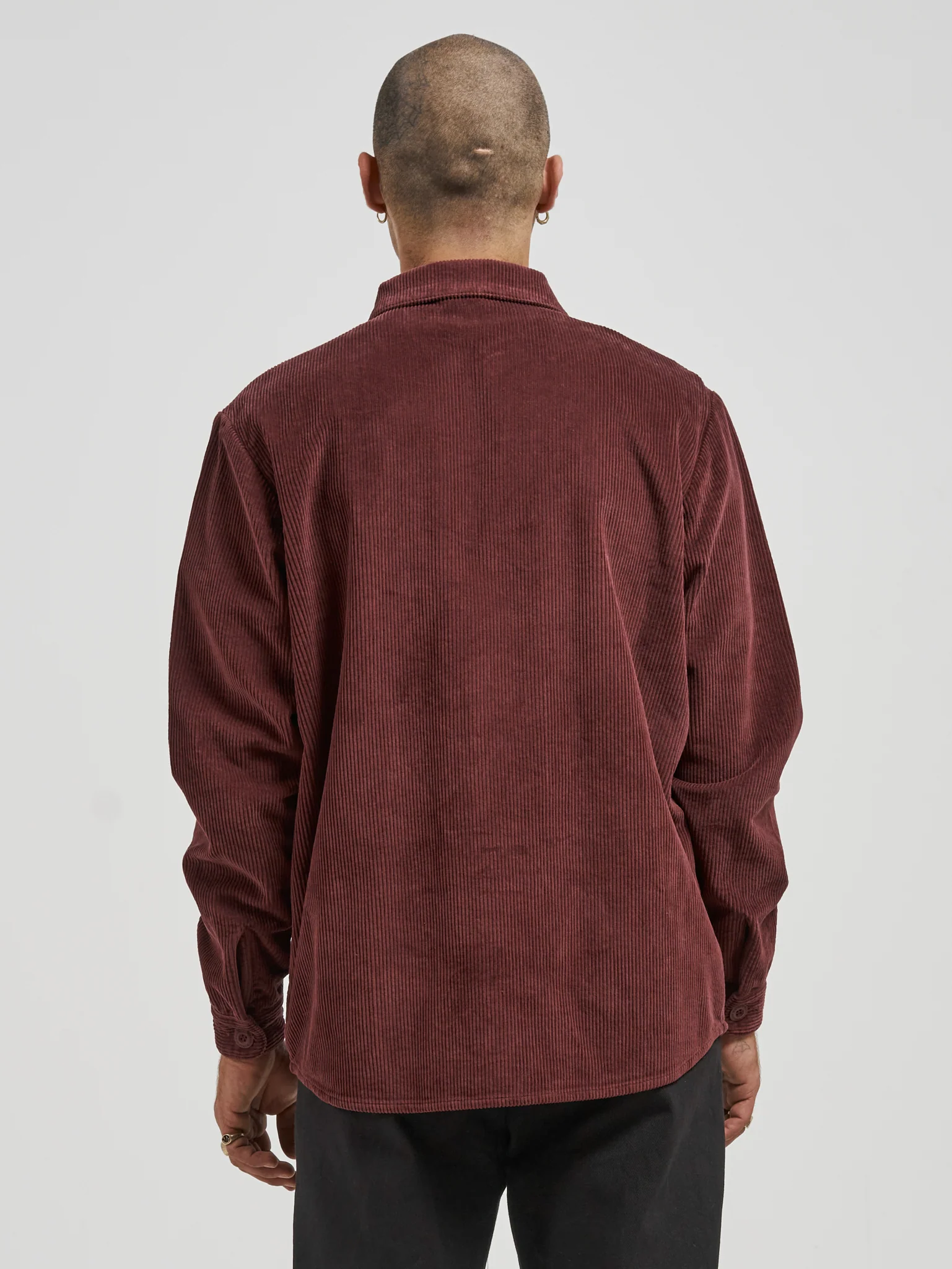 Dog Pound Overshirt - Burgundy - Image 5
