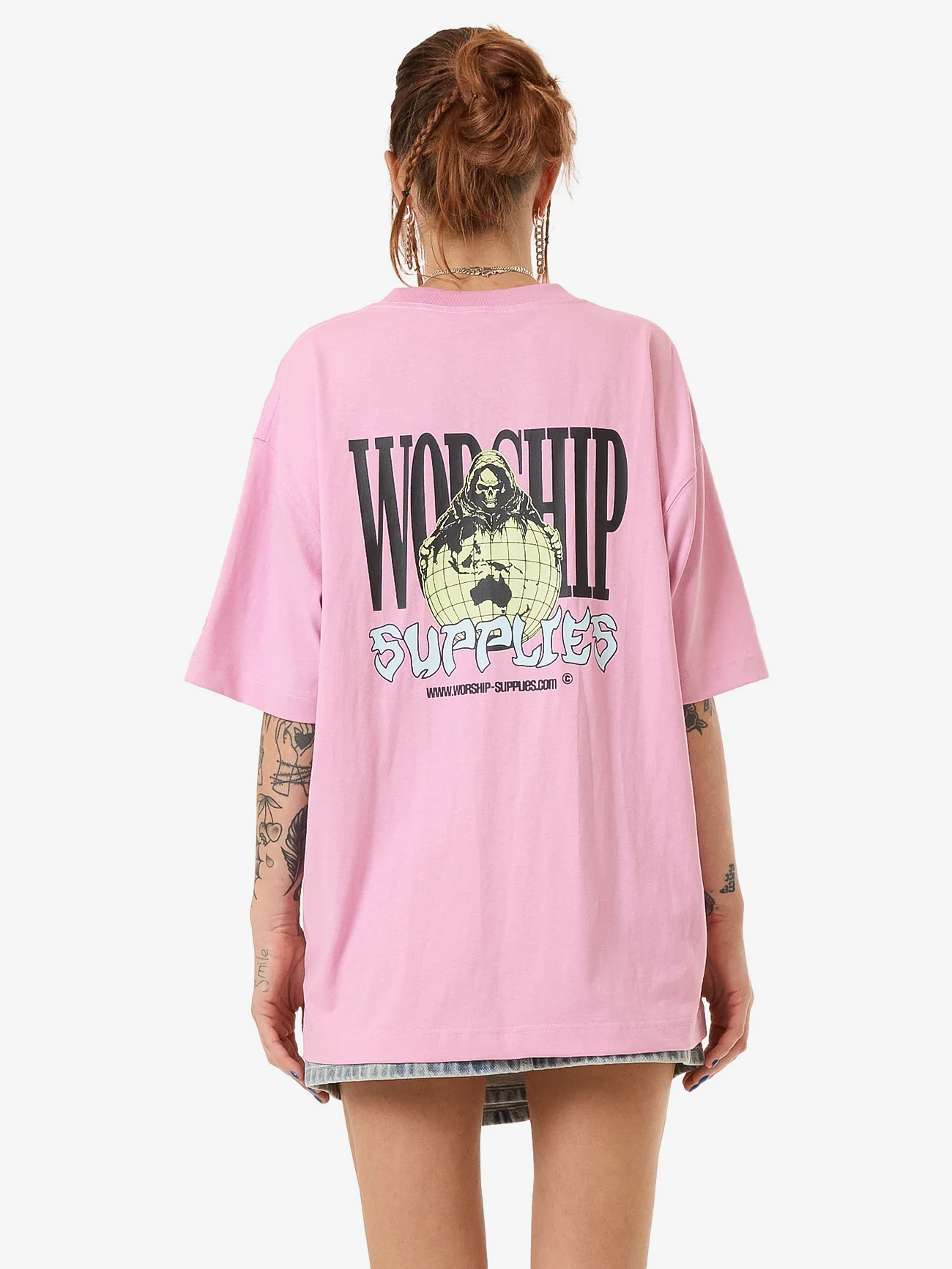 Domination Oversize Fit Tee - Lilac Chiffon - Image 2