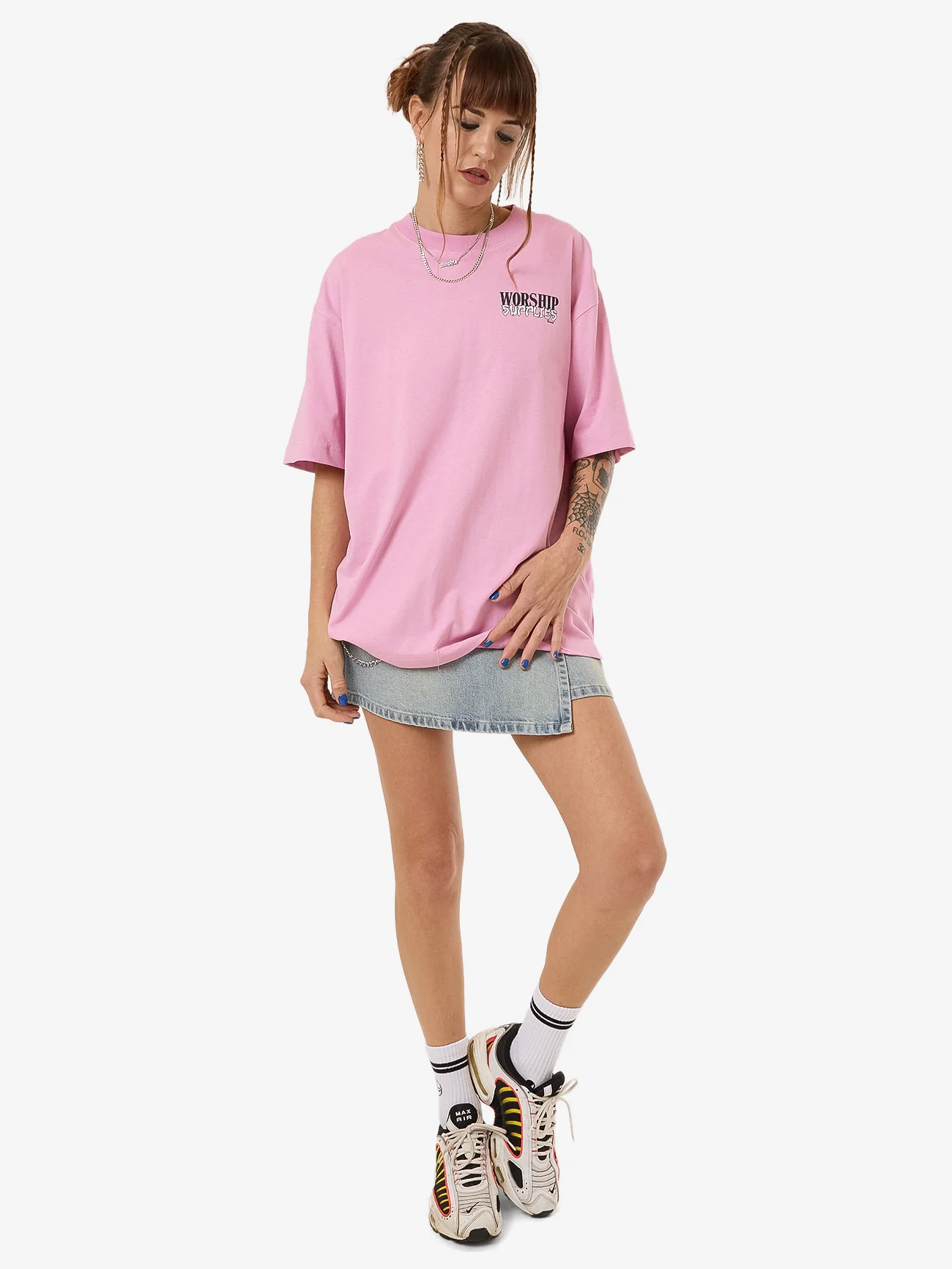Domination Oversize Fit Tee - Lilac Chiffon - Image 5